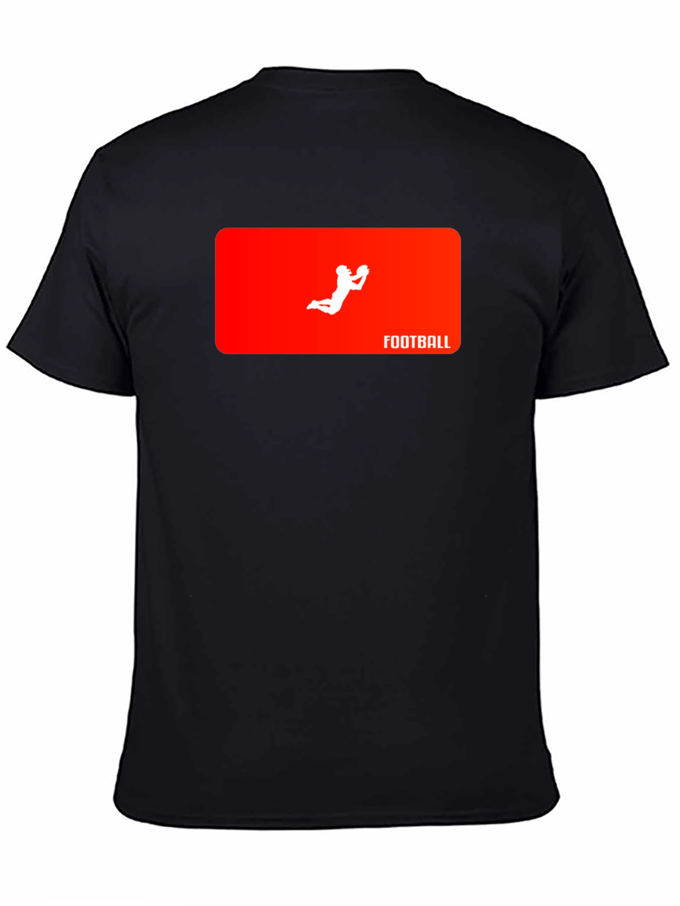 Football Catch Graphic Tee - Black T-Shirt