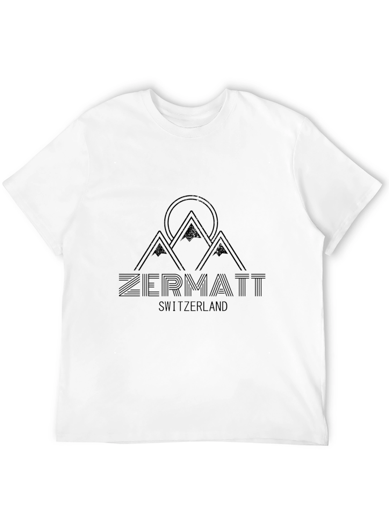 Zermatt Switzerland Mountain Graphic T-Shirt