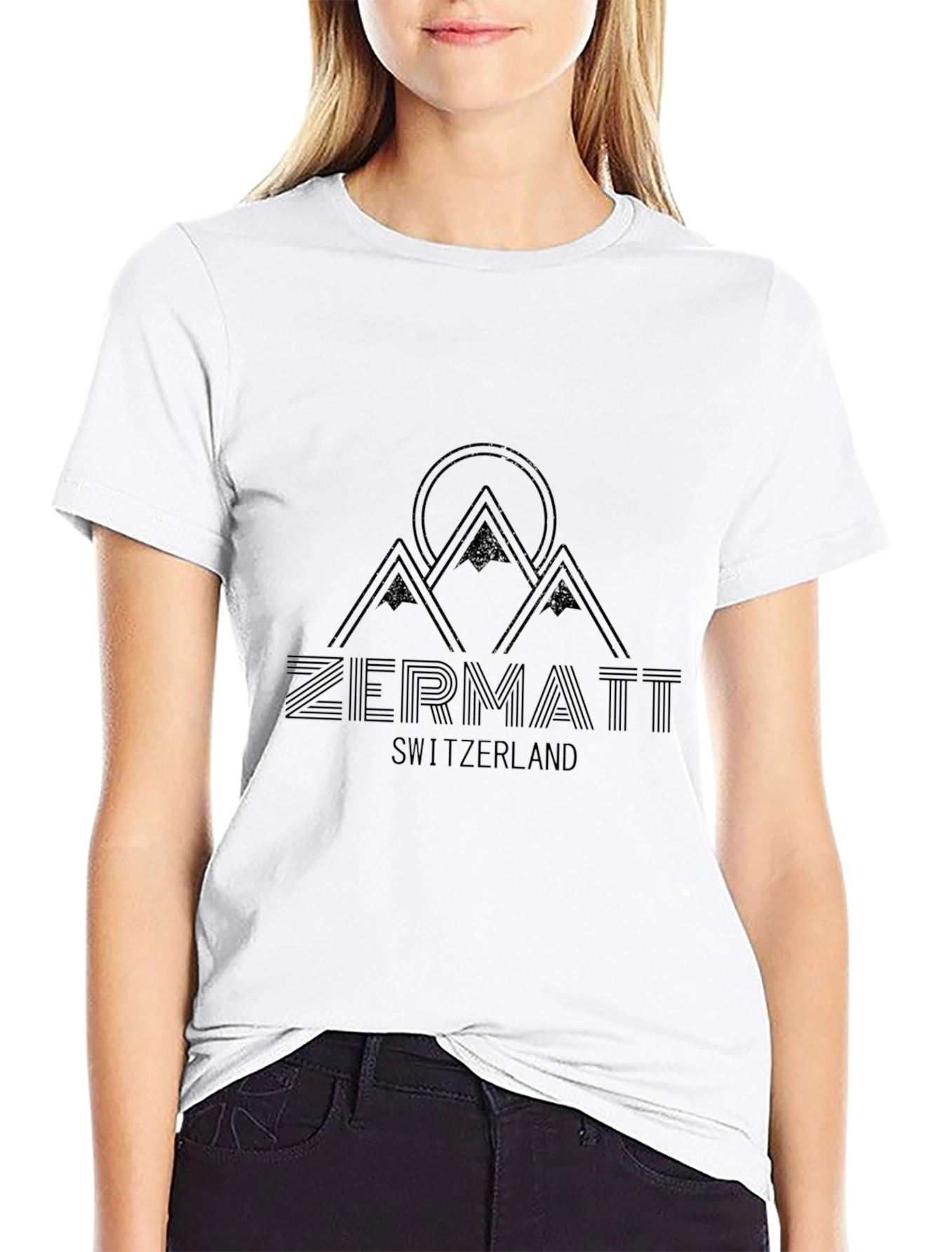 Zermatt Switzerland Mountain Graphic T-Shirt
