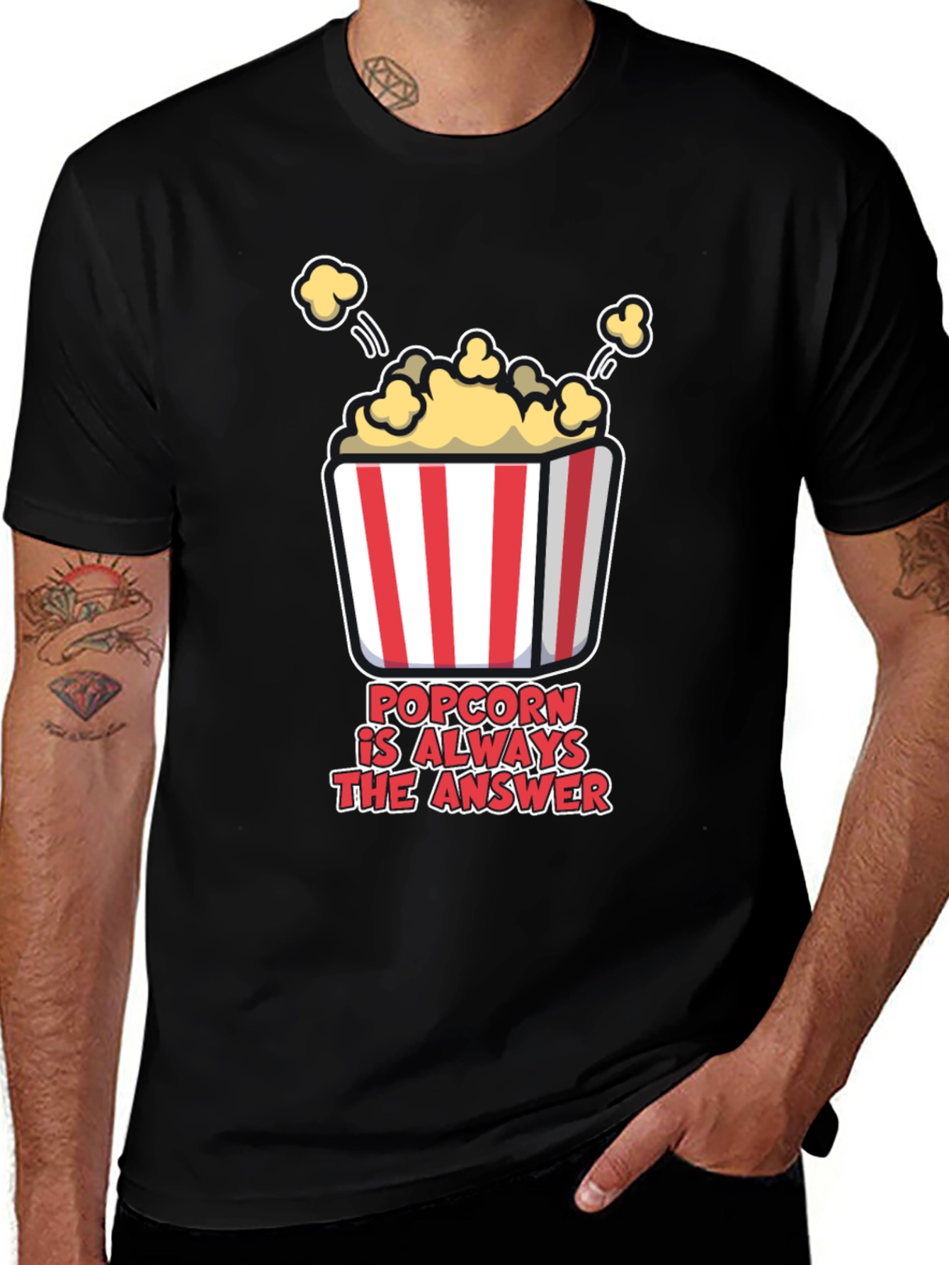 Popcorn is Always the Answer T-Shirt