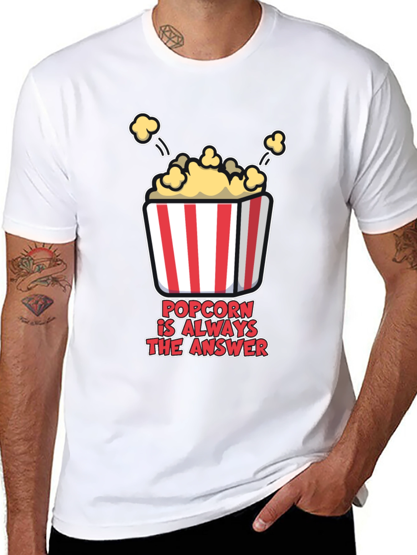 Popcorn is Always the Answer T-Shirt