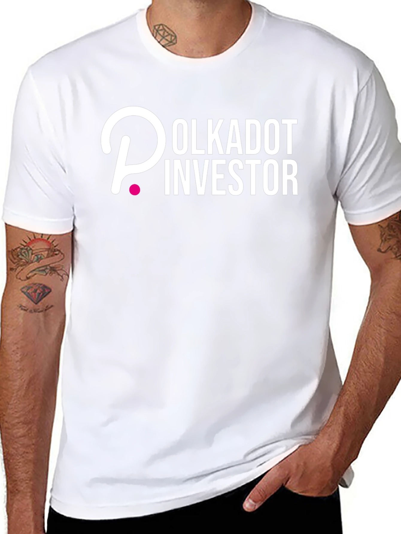 Polkadot Investor Black T-Shirt - Crypto Enthusiast Apparel