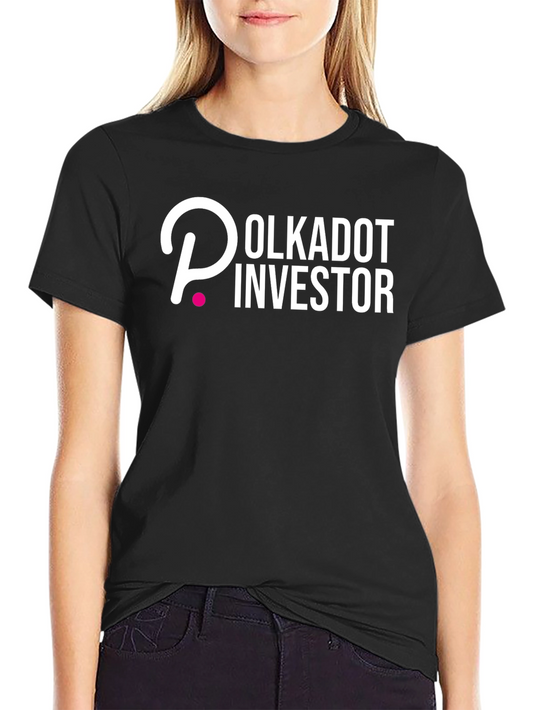 Polkadot Investor Black T-Shirt - Crypto Enthusiast Apparel