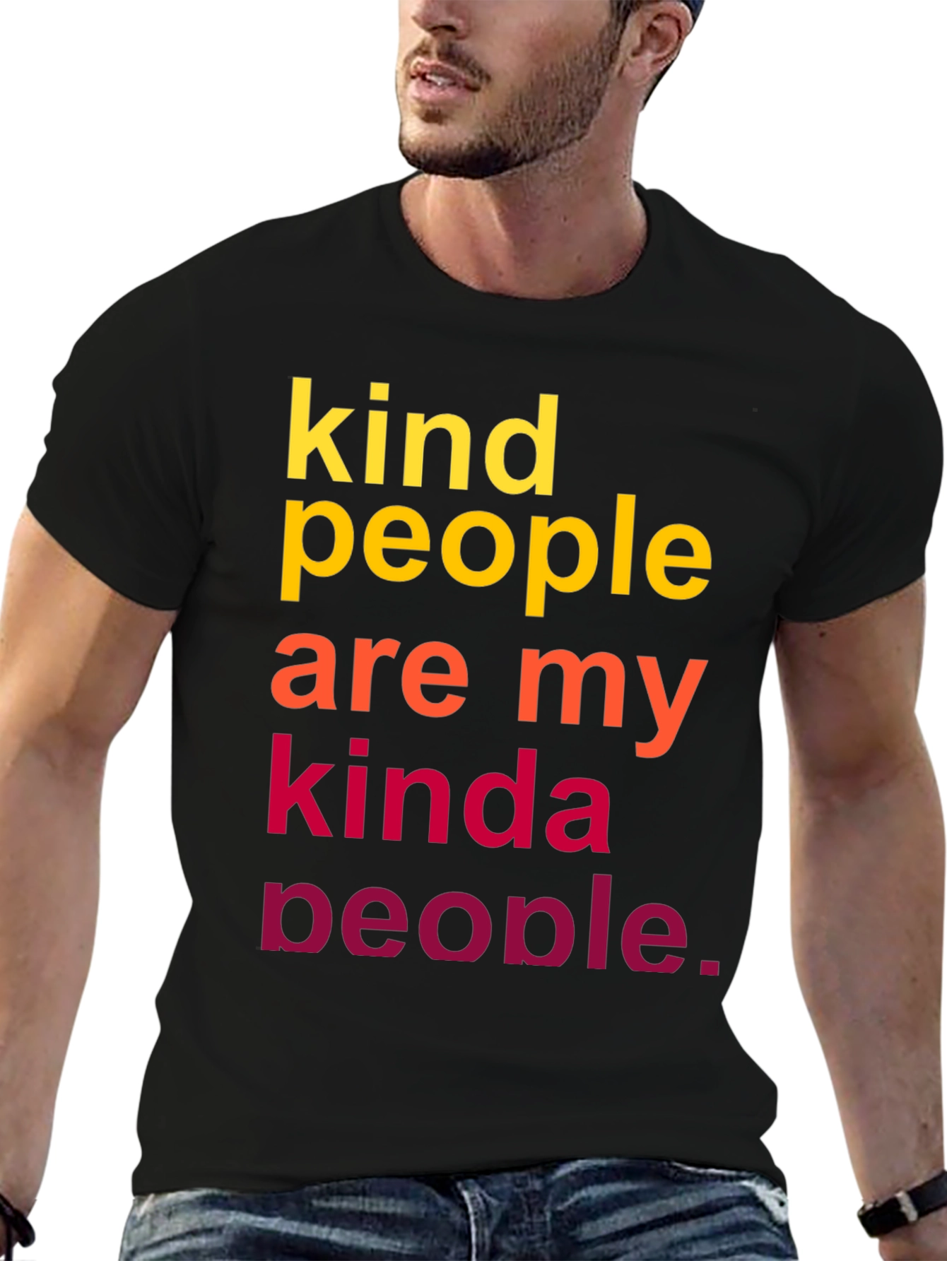 Kind People Graphic Tee - Black