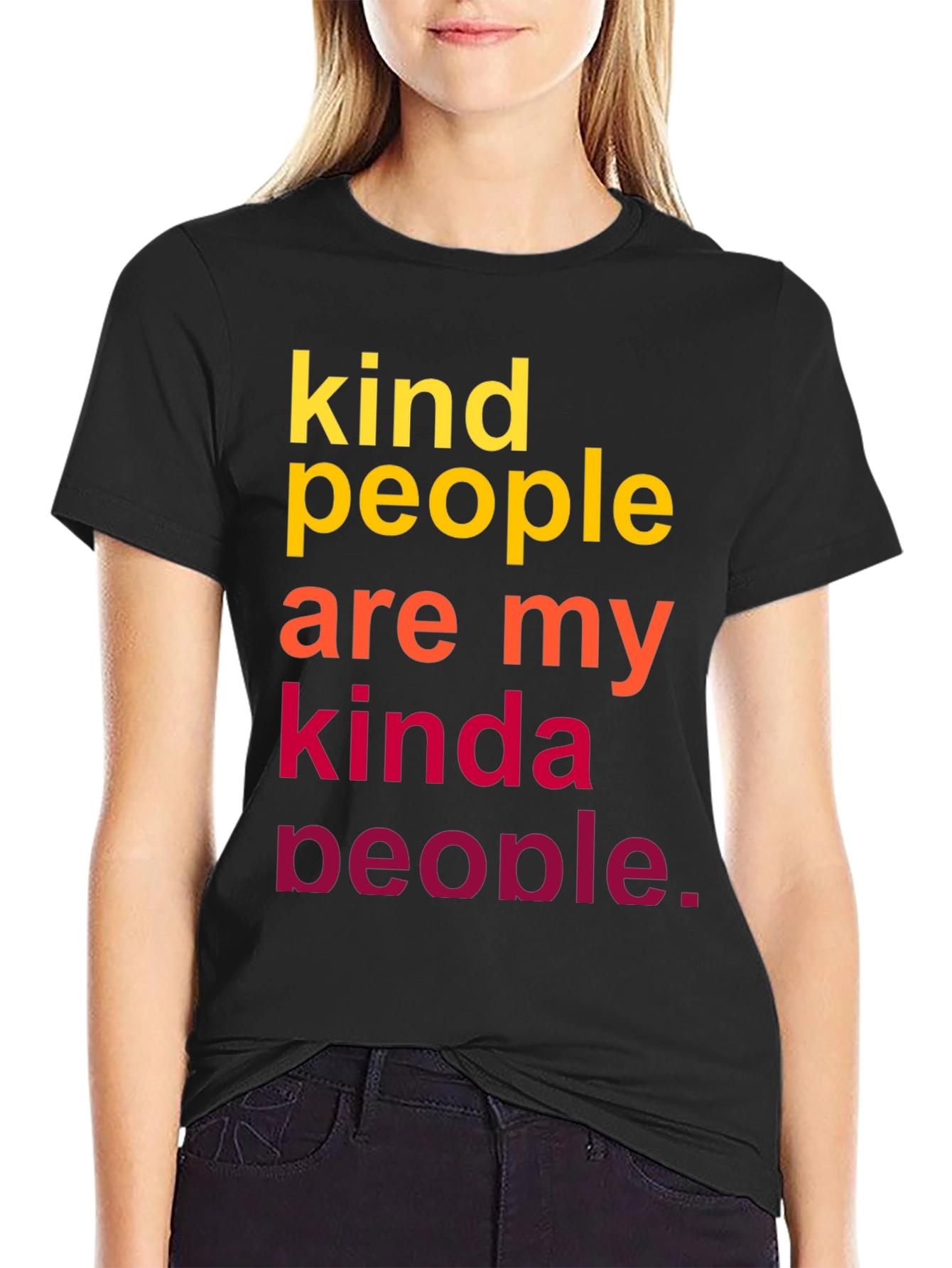 Kind People Graphic Tee - Black