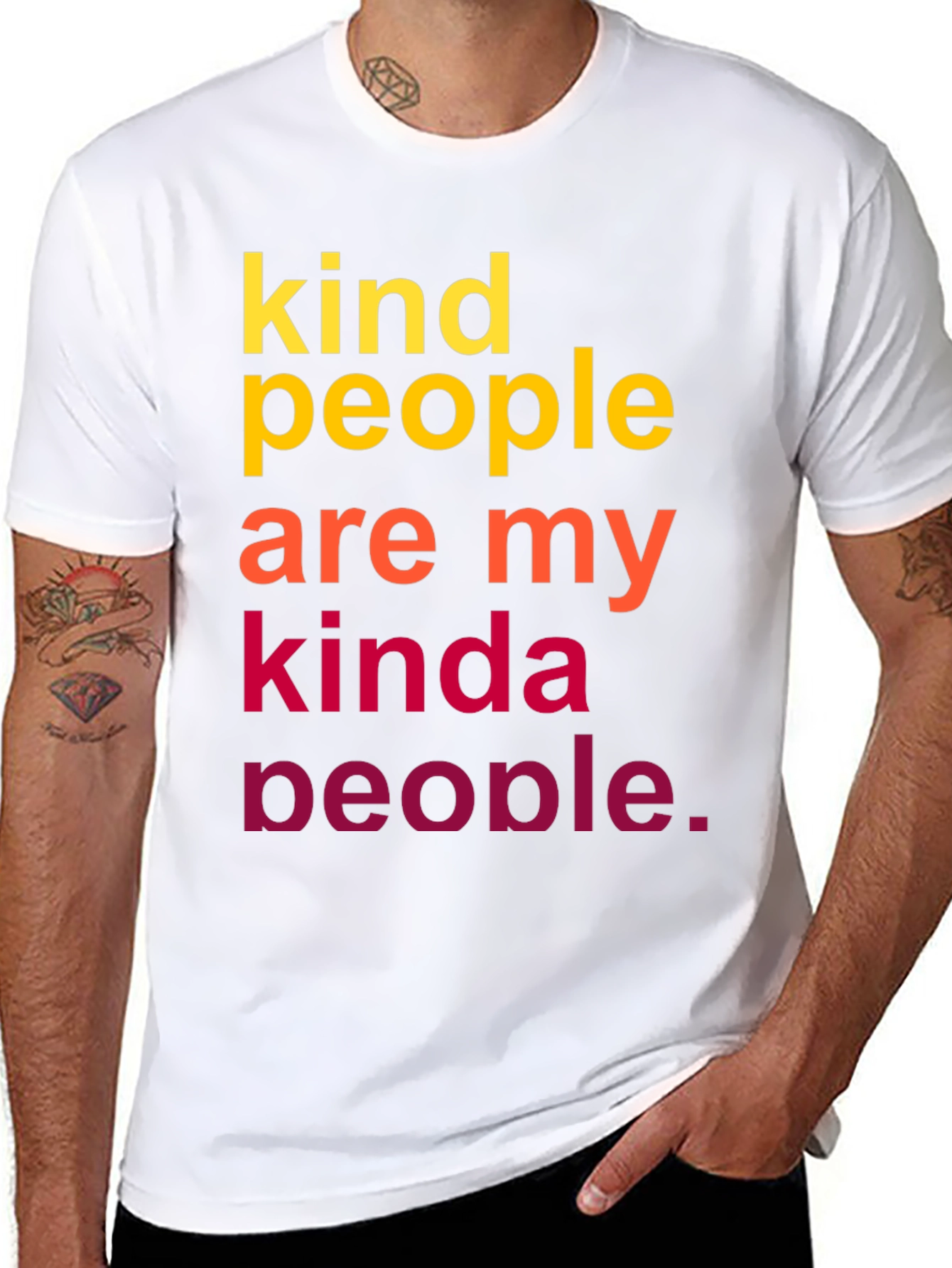 Kind People Graphic Tee - Black