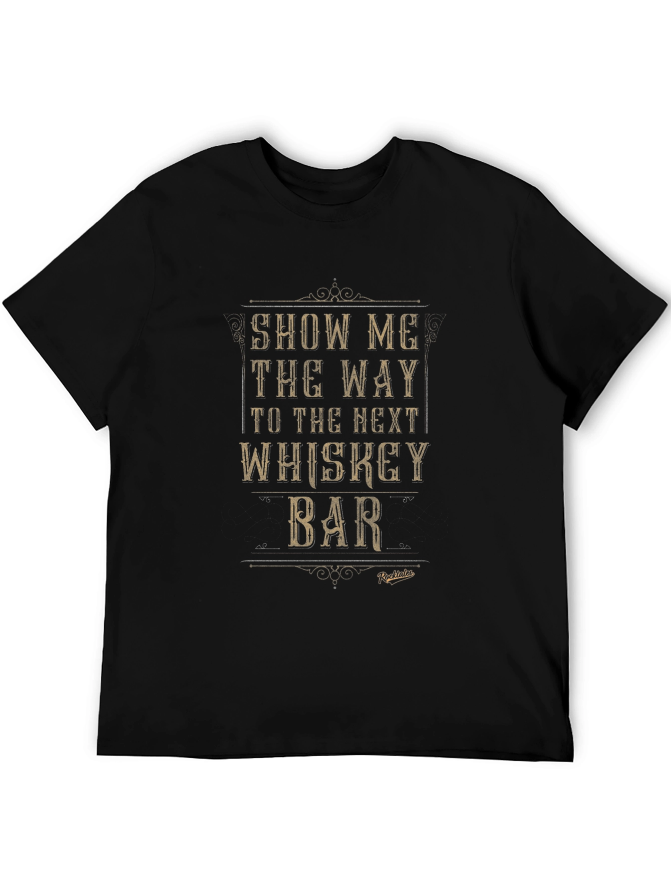 Whiskey Bar Graphic T-Shirt - Black
