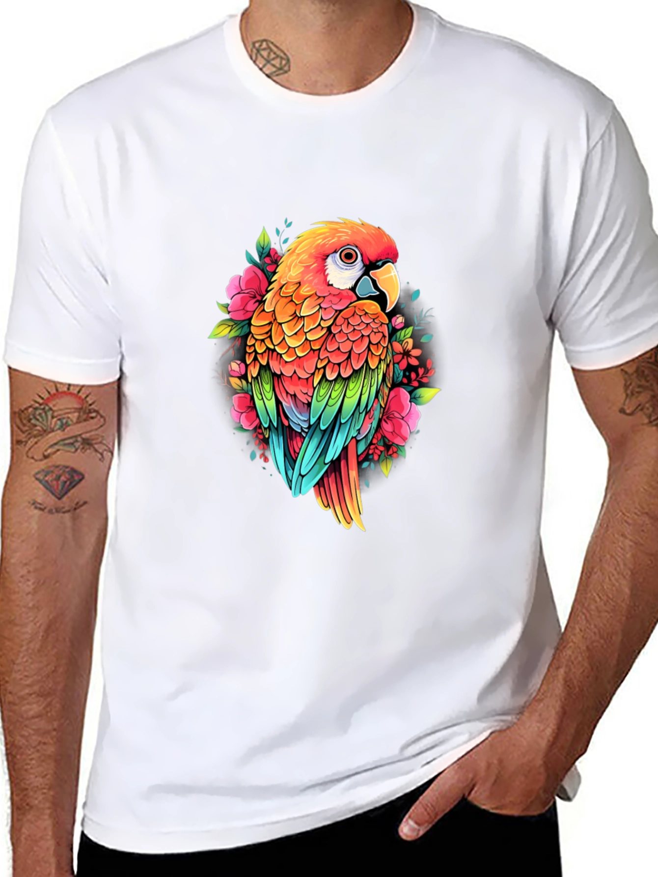 Parrot Graphic T-Shirt