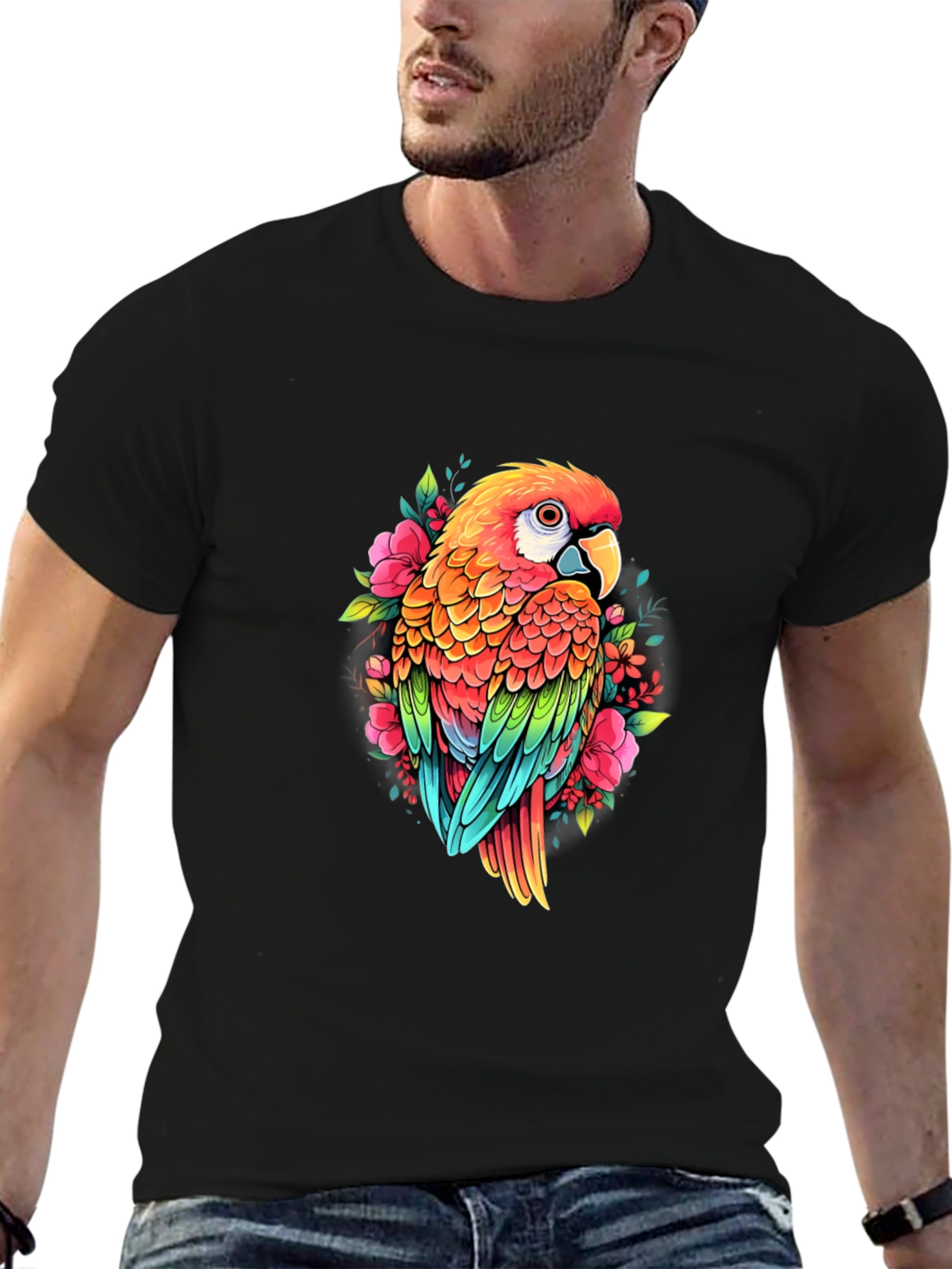 Parrot Graphic T-Shirt