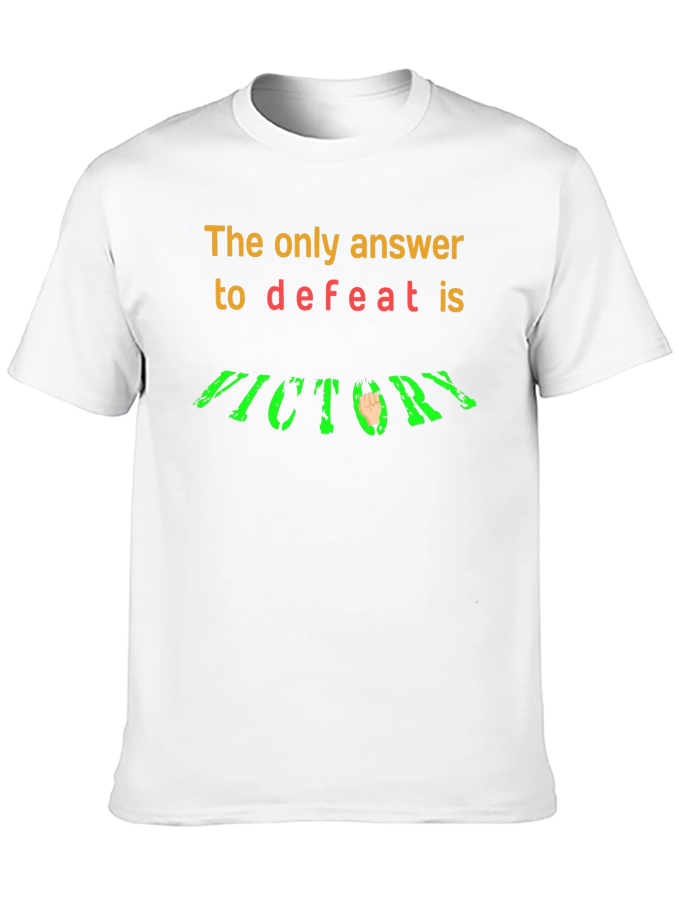 Victory T-Shirt: Answer to Defeat Graphic Tee