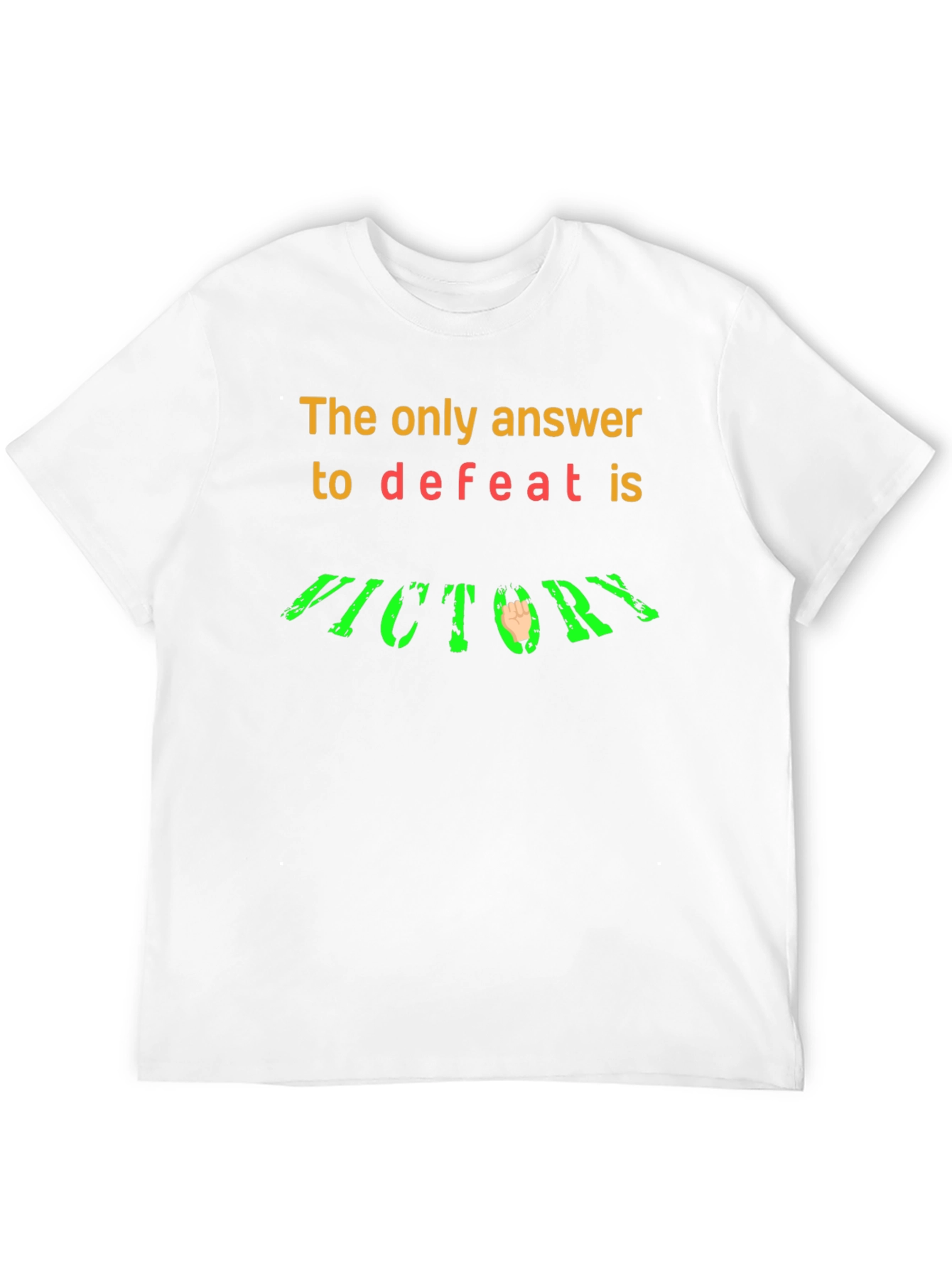Victory T-Shirt: Answer to Defeat Graphic Tee