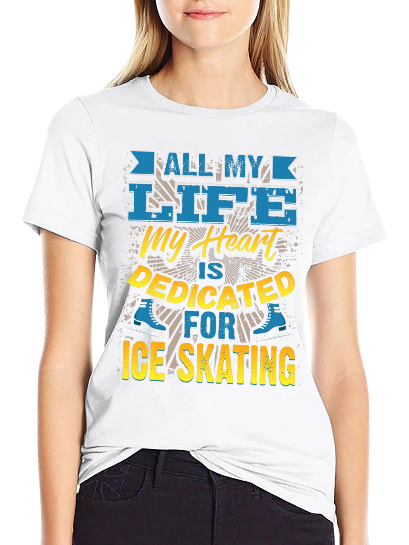 Ice Skating Devotion Graphic Tee - All My Life