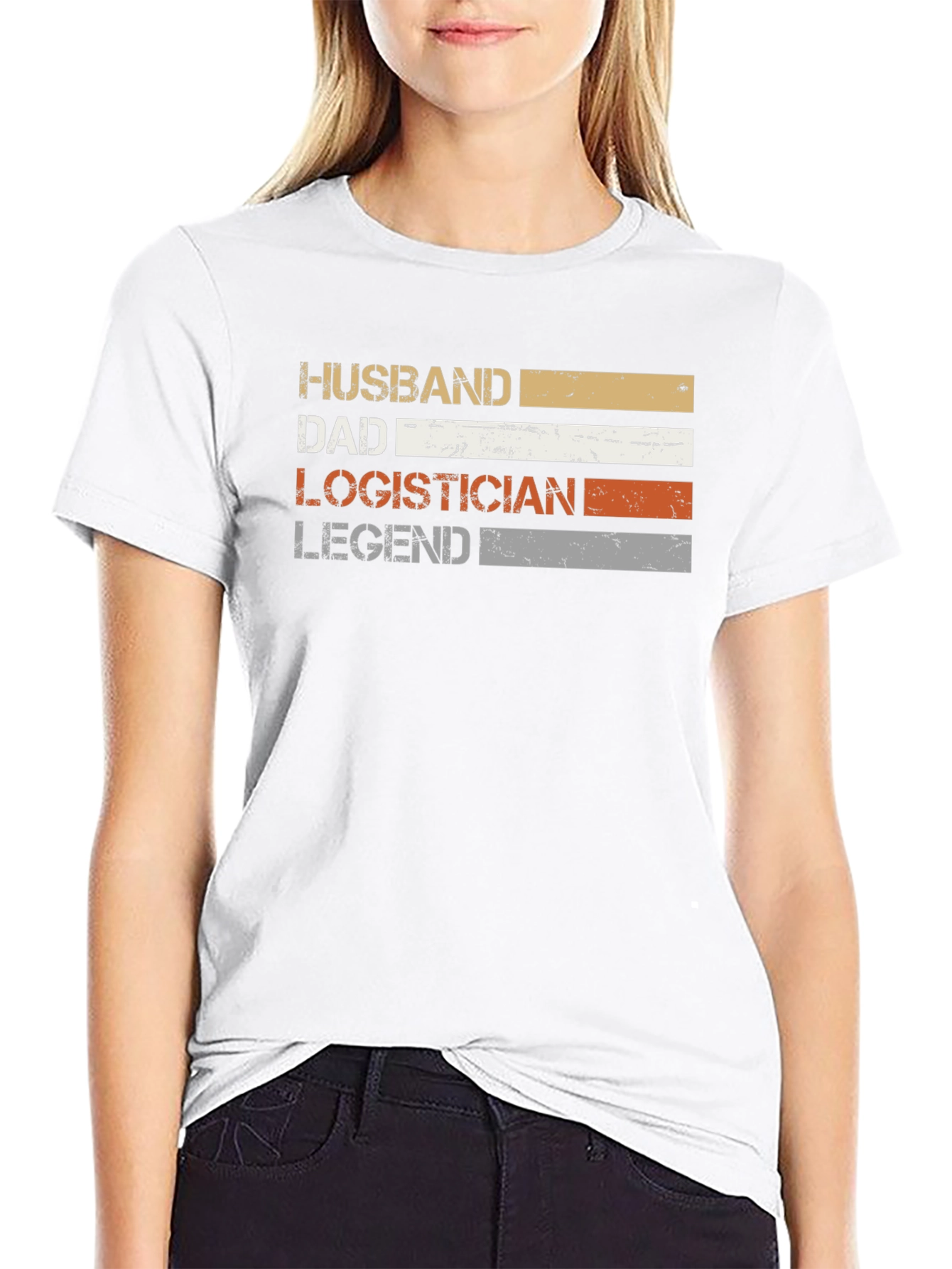 Husband Dad Logistician Legend T-Shirt