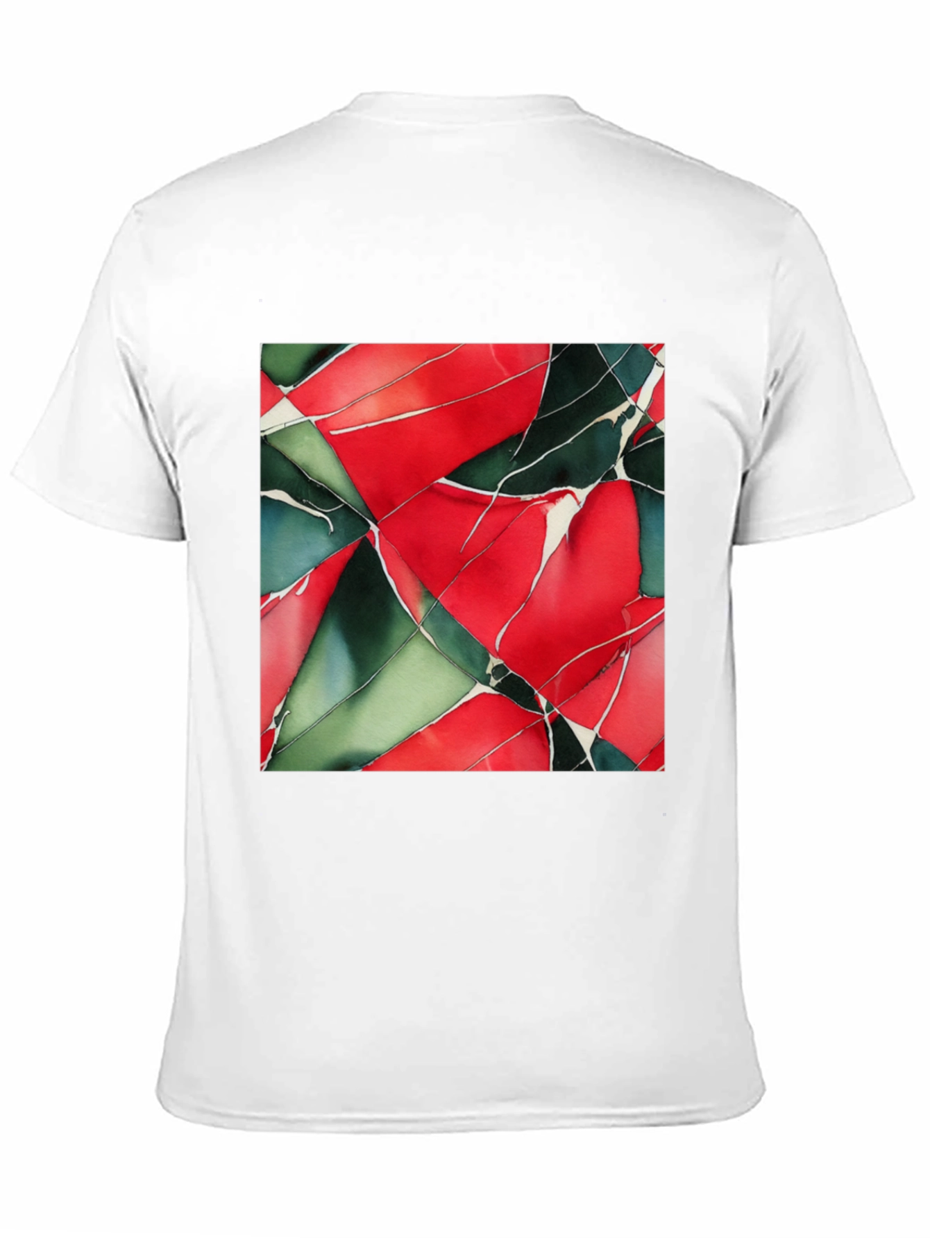 Abstract Geometric Art Print Black T-Shirt