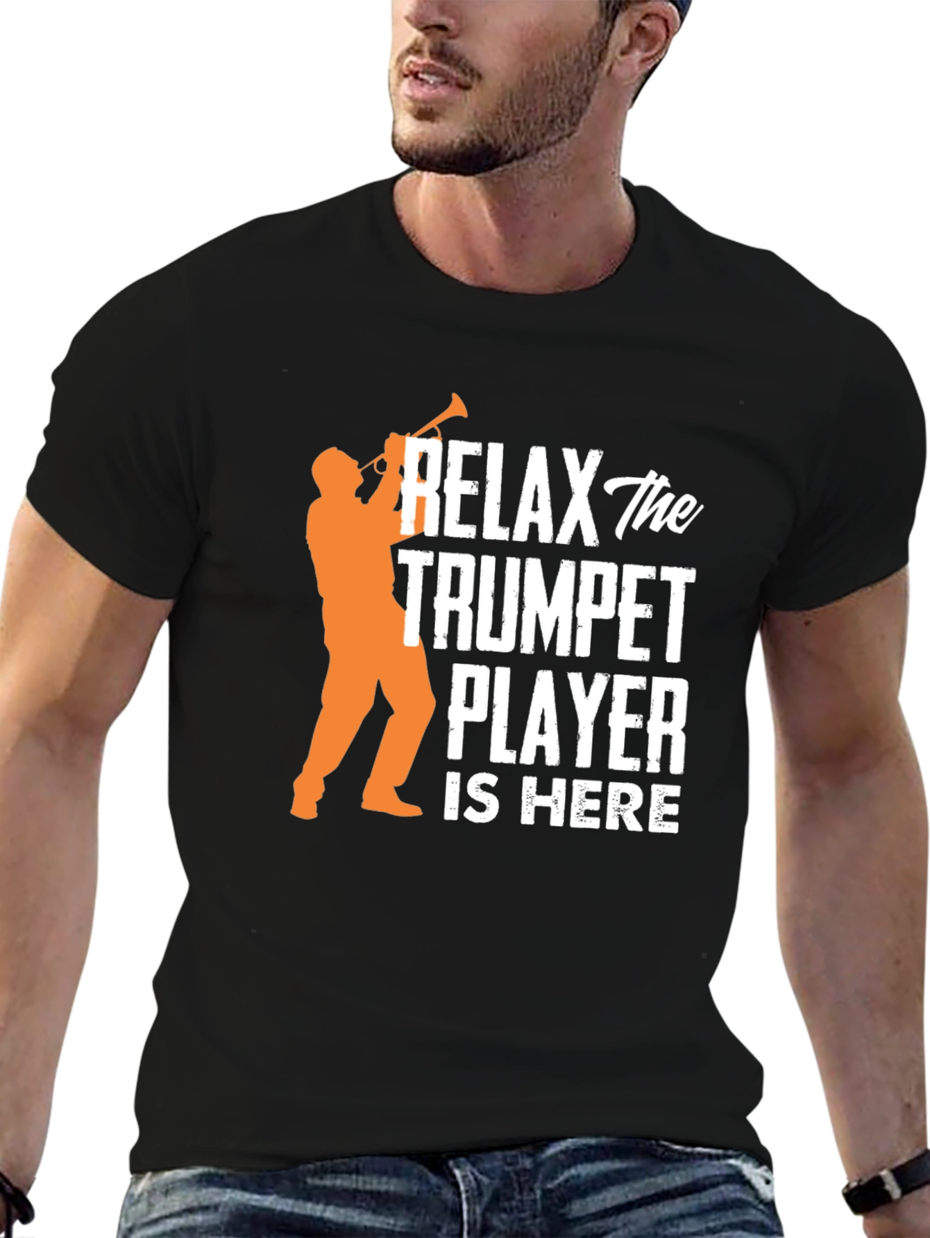 Relax Trumpet Player Here Graphic T-Shirt