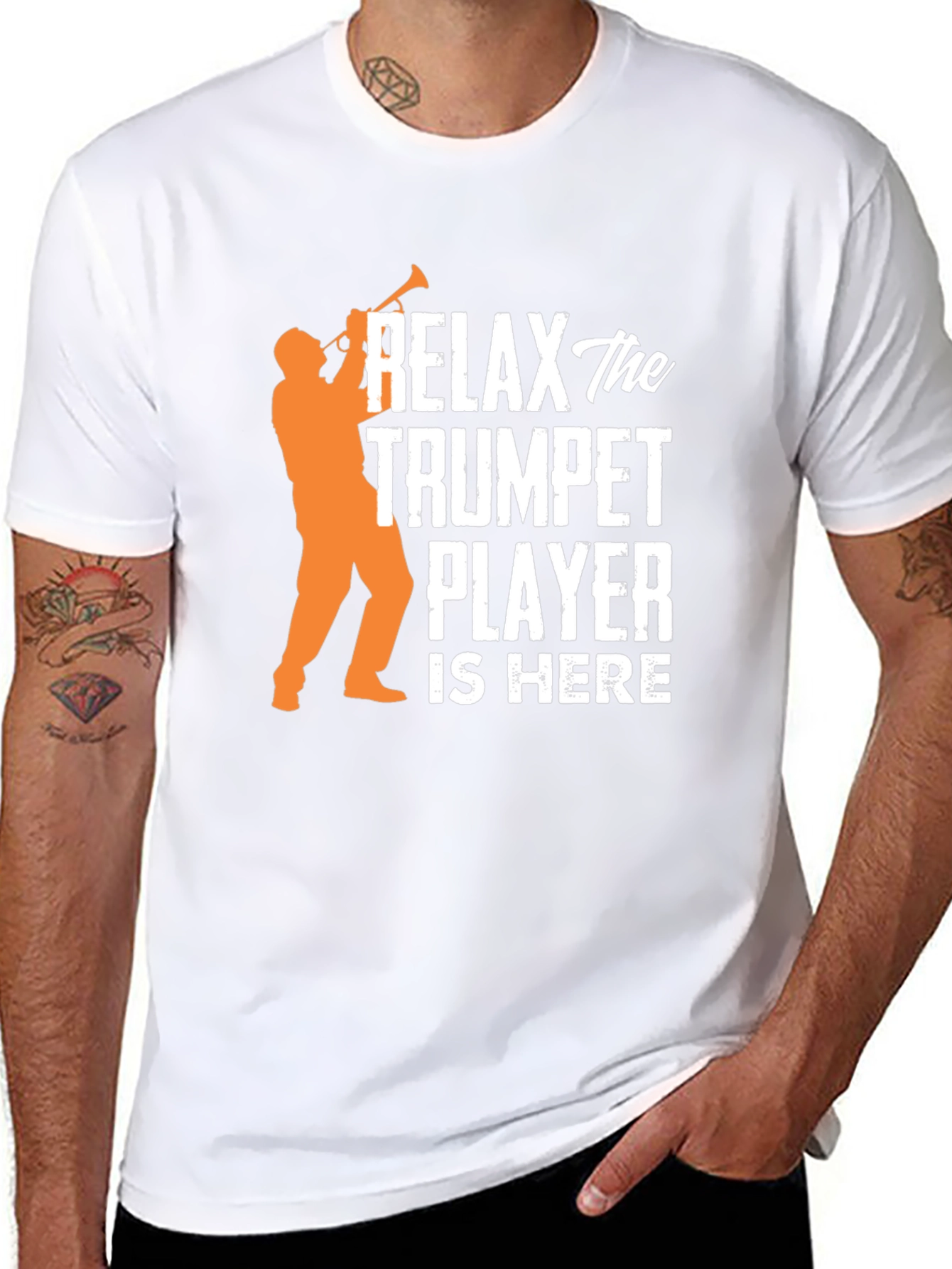Relax Trumpet Player Here Graphic T-Shirt