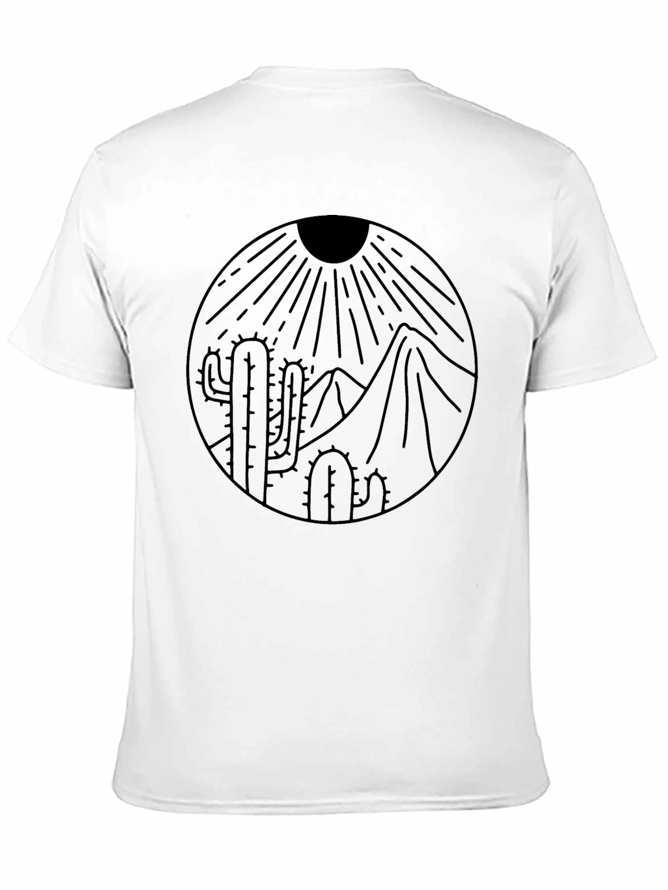 Desert Scene Black Graphic Tee
