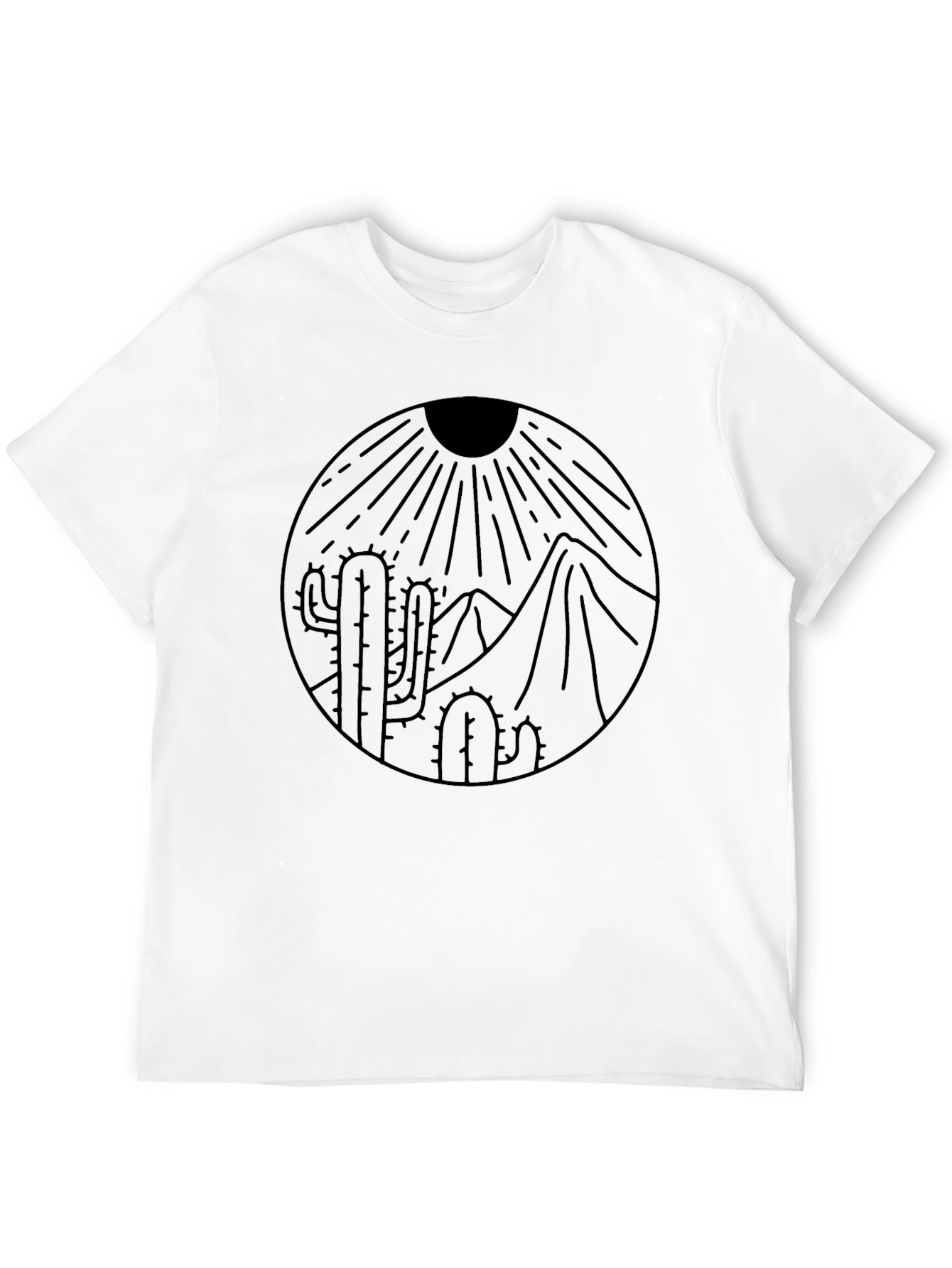 Desert Scene Black Graphic Tee