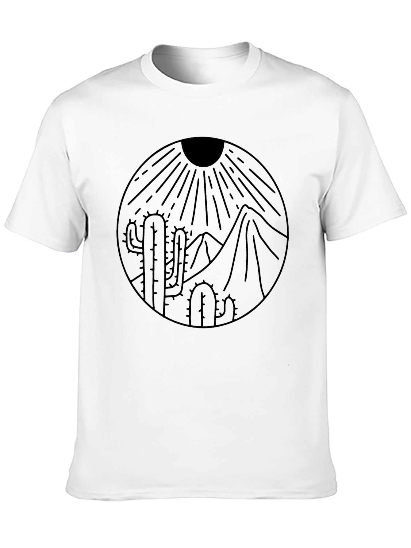 Desert Scene Black Graphic Tee