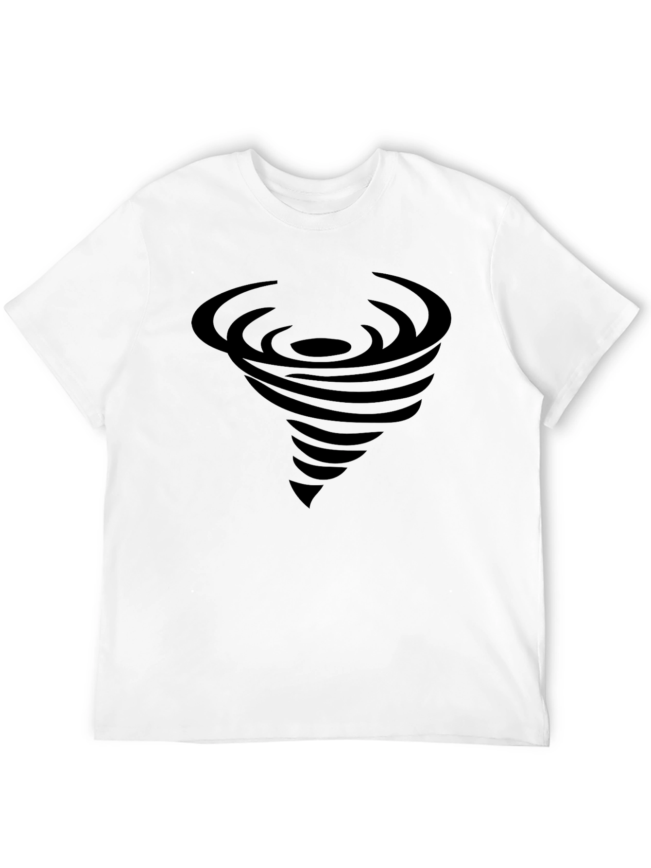 Tornado Graphic Tee - Stylish Black Cotton T-Shirt