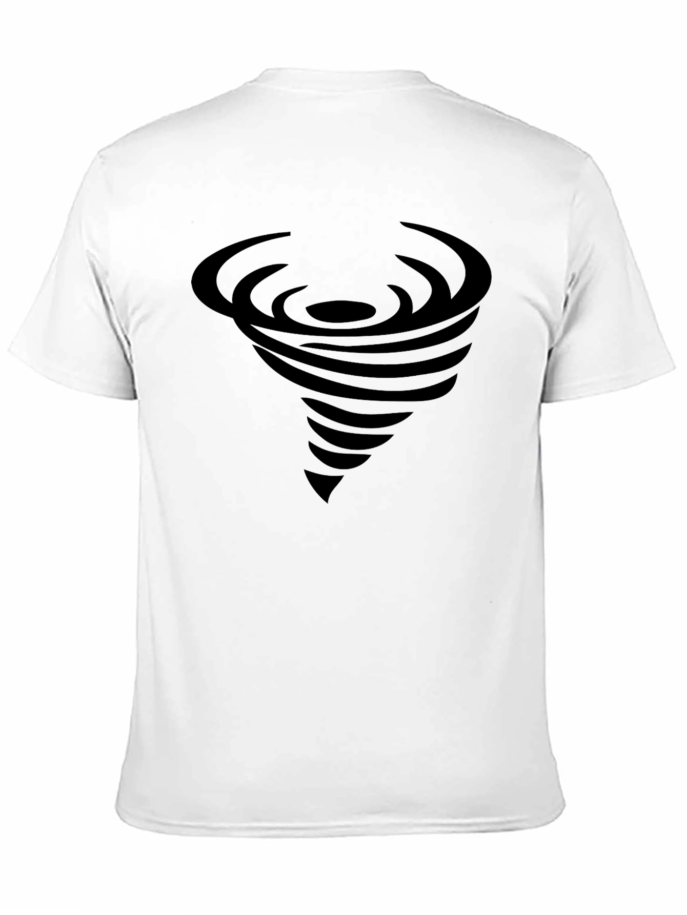 Tornado Graphic Tee - Stylish Black Cotton T-Shirt