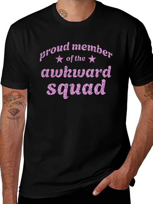 Awkward Squad Graphic T-Shirt - Mens Black Tee