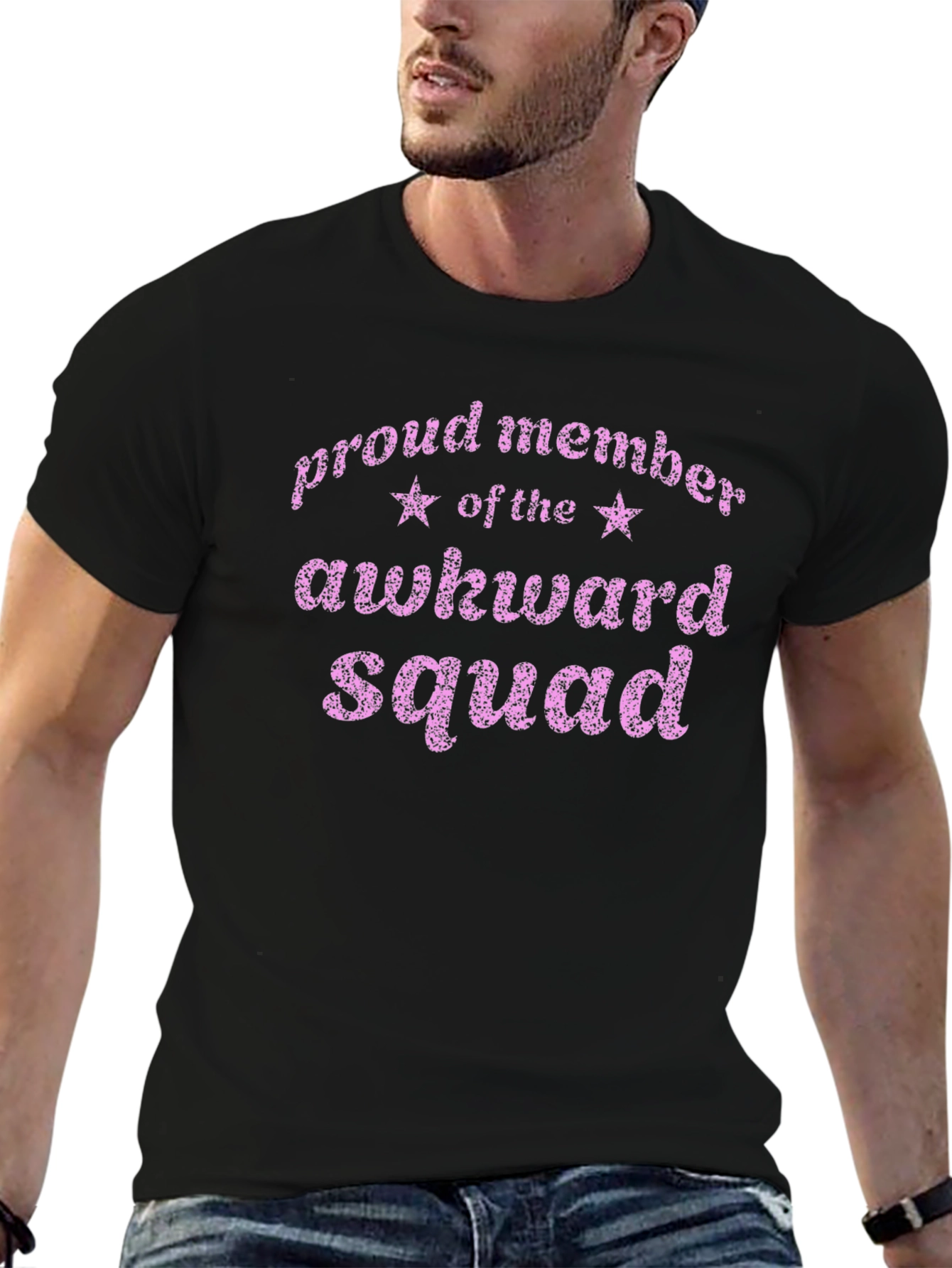Awkward Squad Graphic T-Shirt - Mens Black Tee