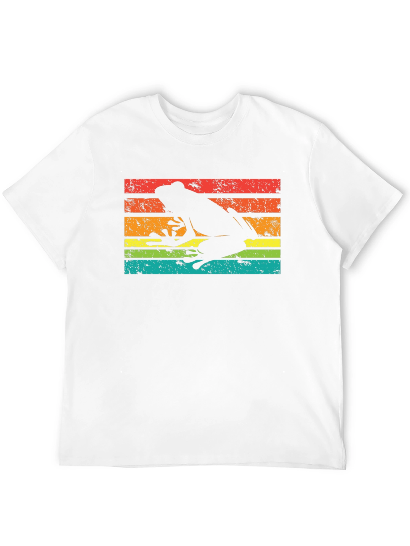 Retro Frog Silhouette Graphic T-Shirt