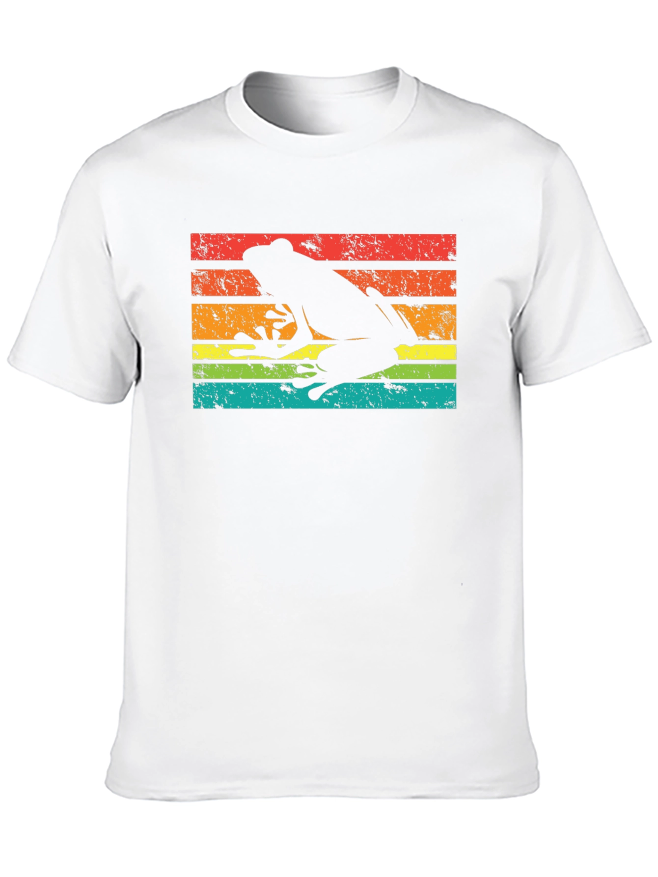 Retro Frog Silhouette Graphic T-Shirt