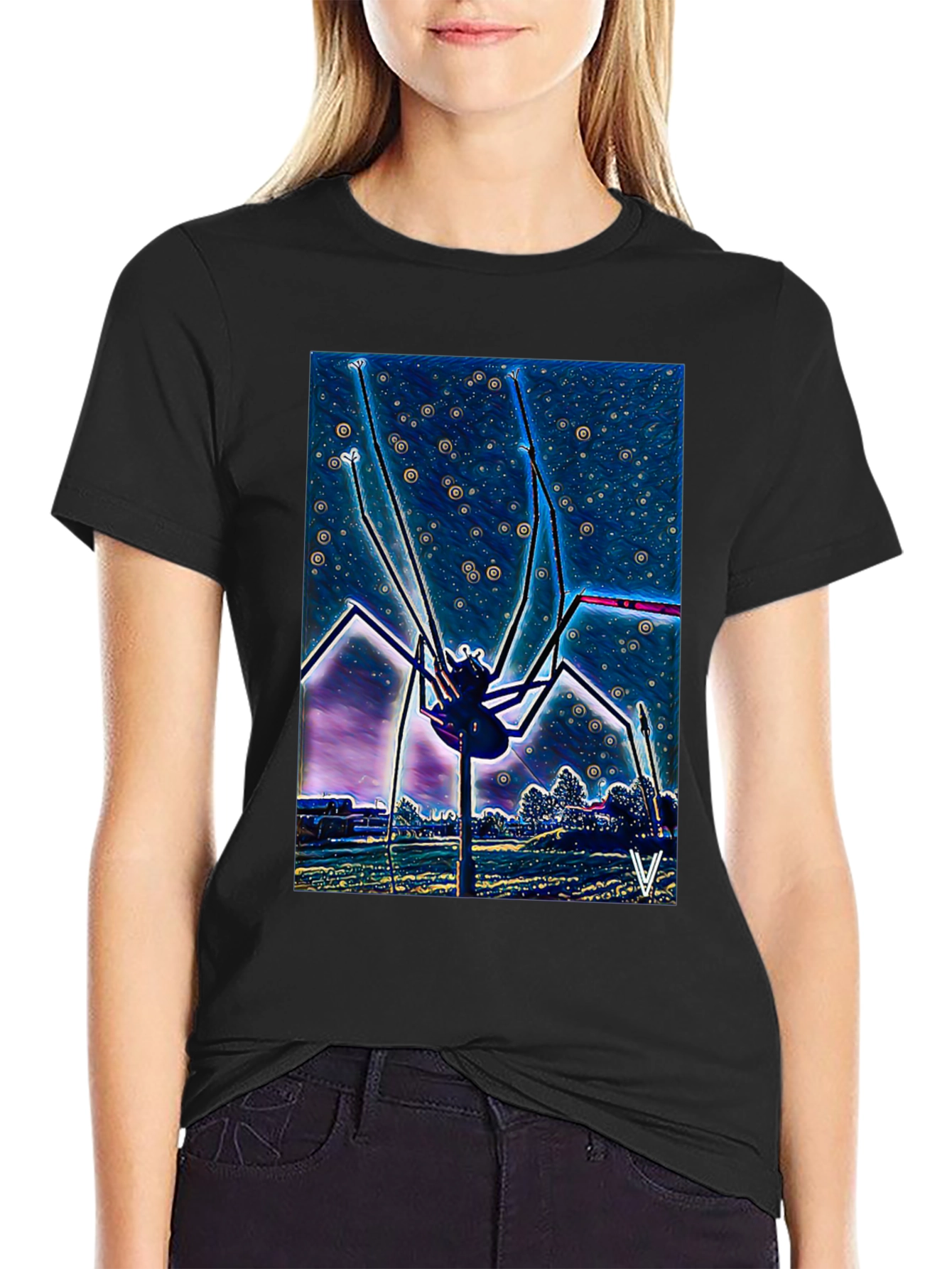 Surreal Spider Graphic Tee