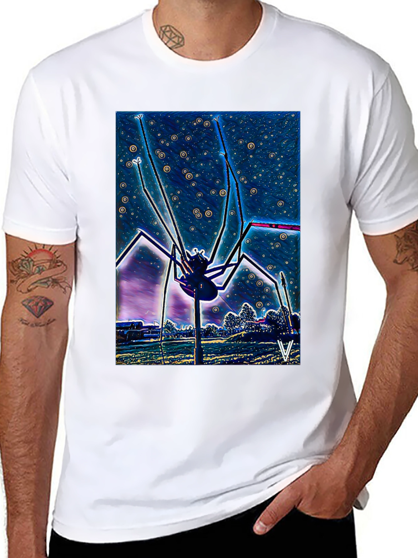 Surreal Spider Graphic Tee