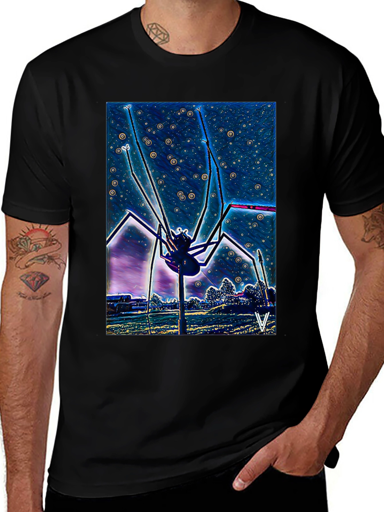 Surreal Spider Graphic Tee