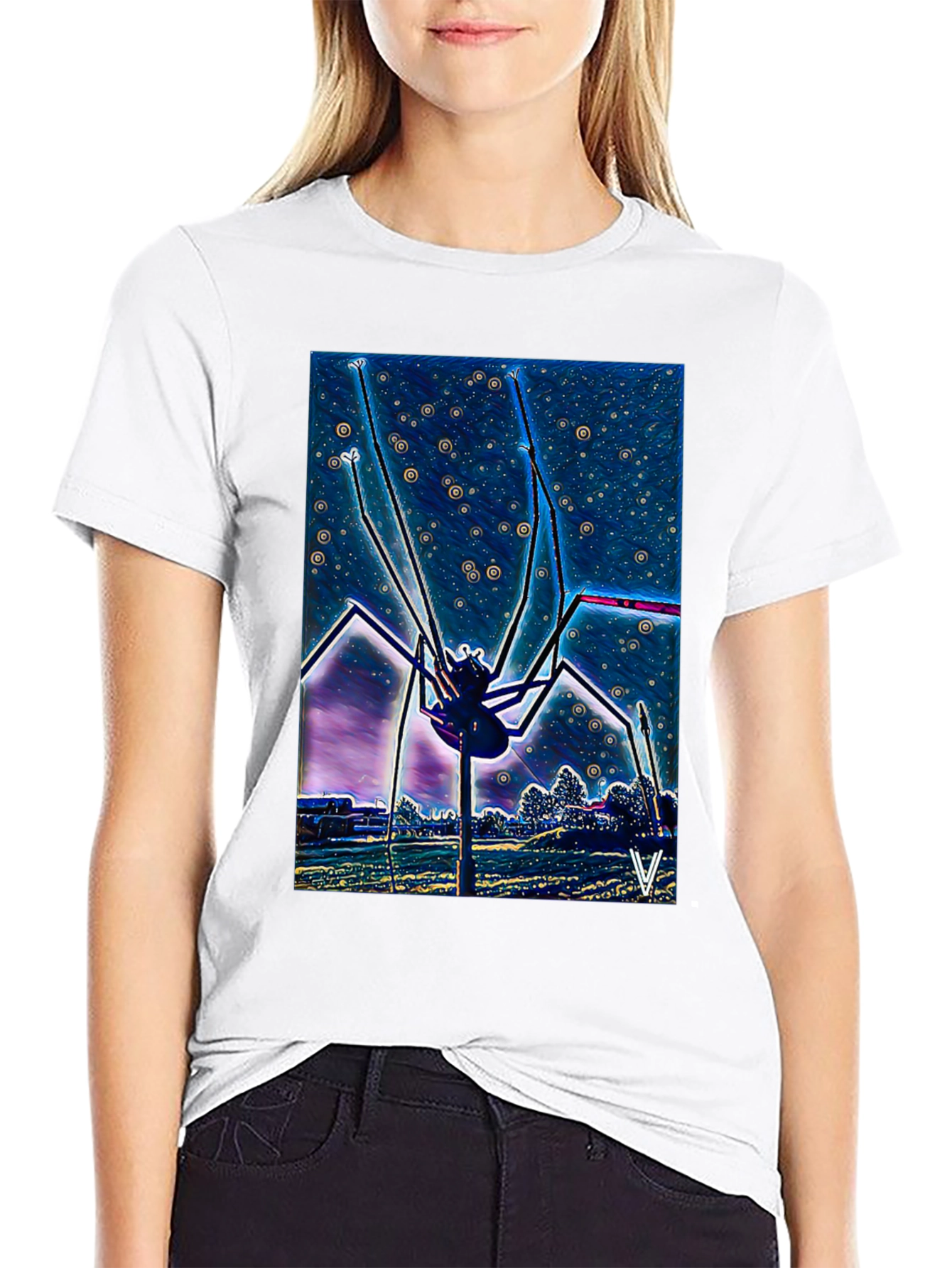 Surreal Spider Graphic Tee