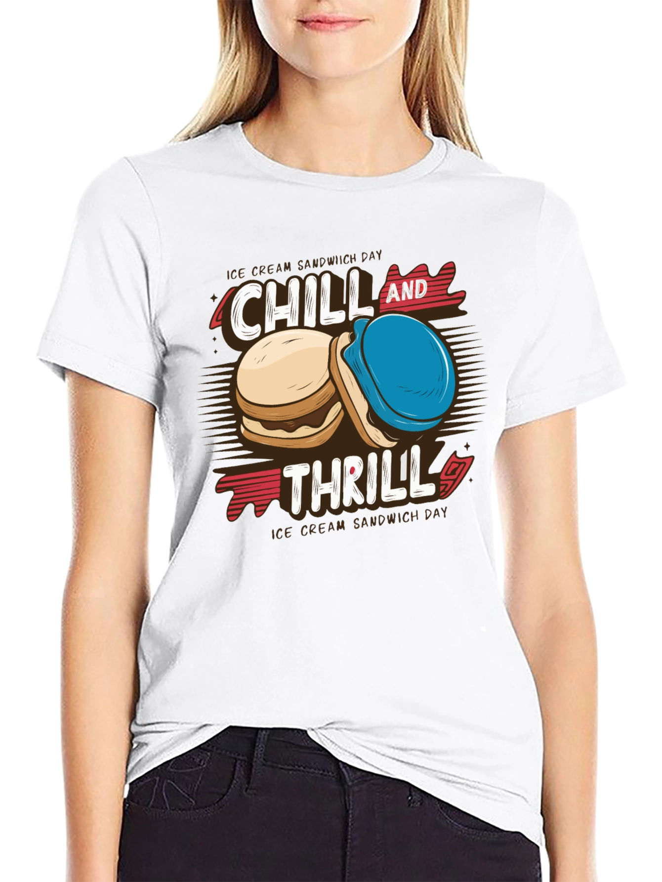 Chill & Thrill Ice Cream Sandwich T-Shirt