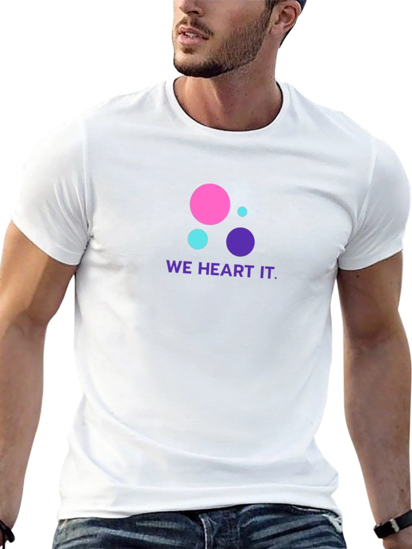 We Heart It T-Shirt - Black Cotton Blend