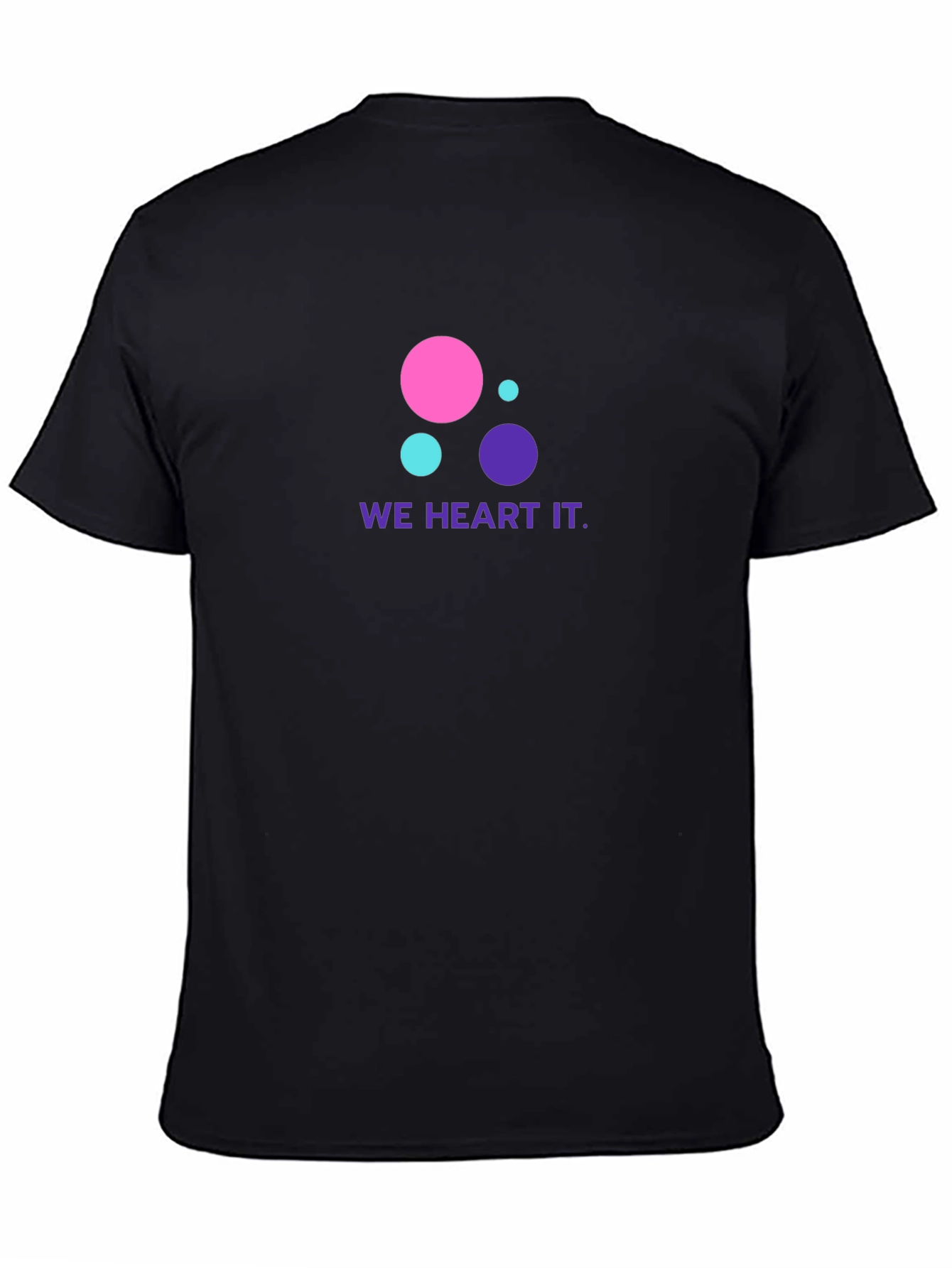 We Heart It T-Shirt - Black Cotton Blend