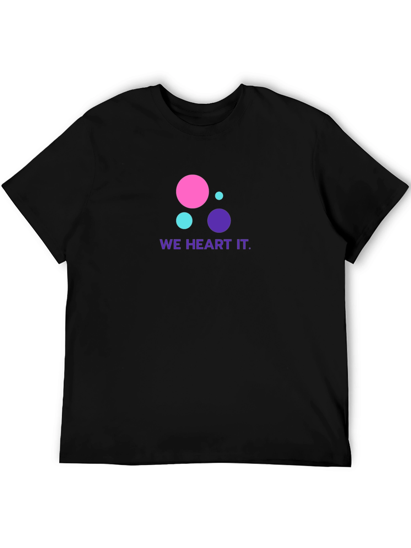 We Heart It T-Shirt - Black Cotton Blend