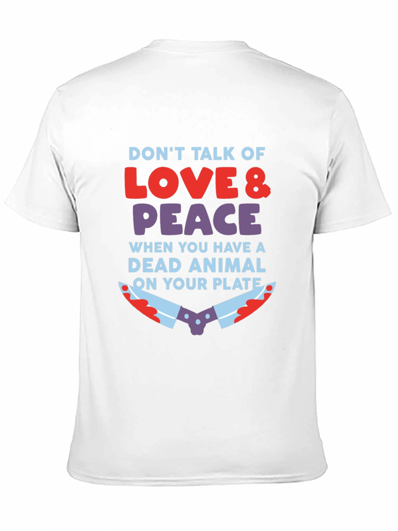 Vegan Love & Peace T-Shirt - Animal Rights Tee