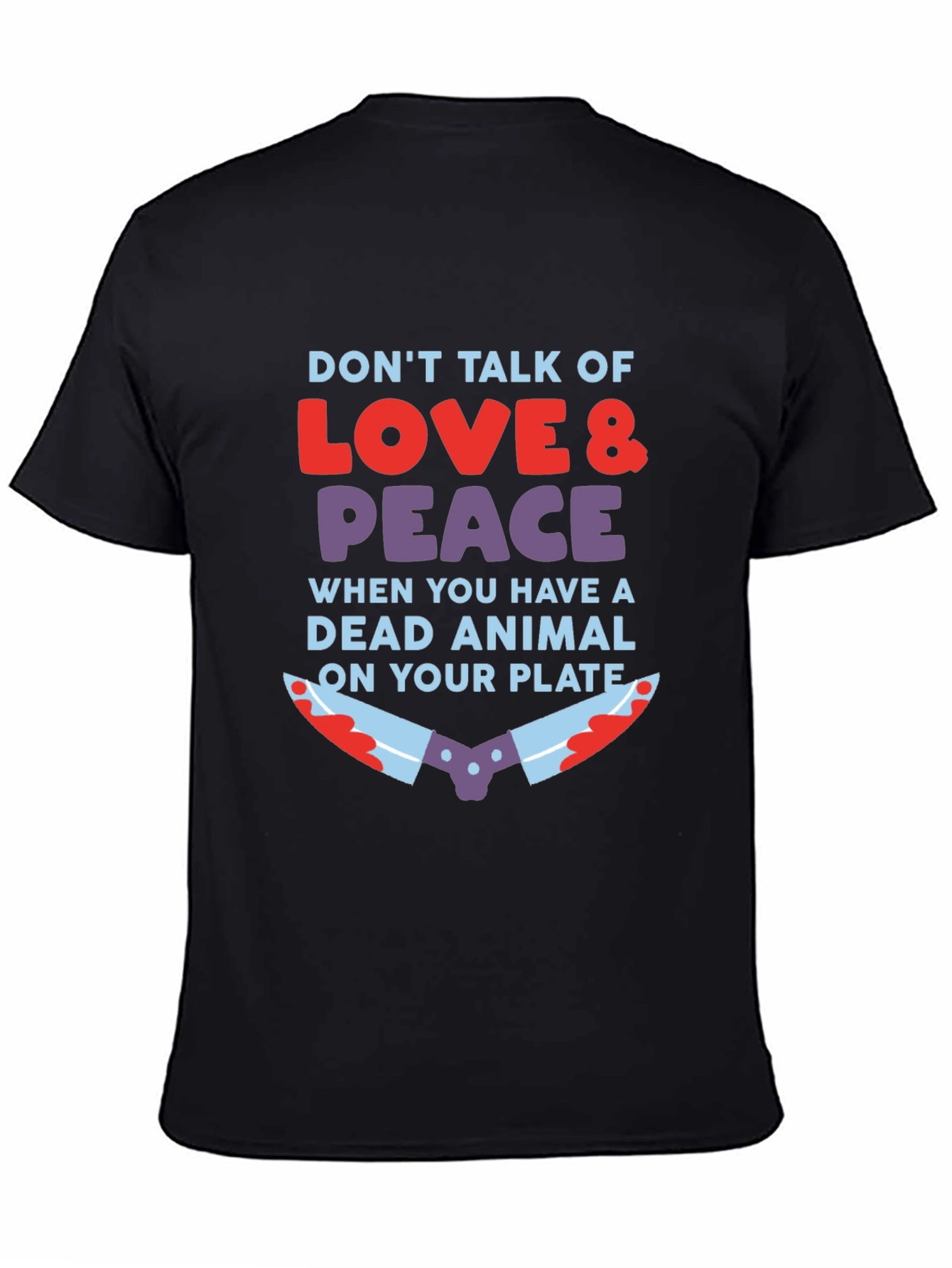 Vegan Love & Peace T-Shirt - Animal Rights Tee