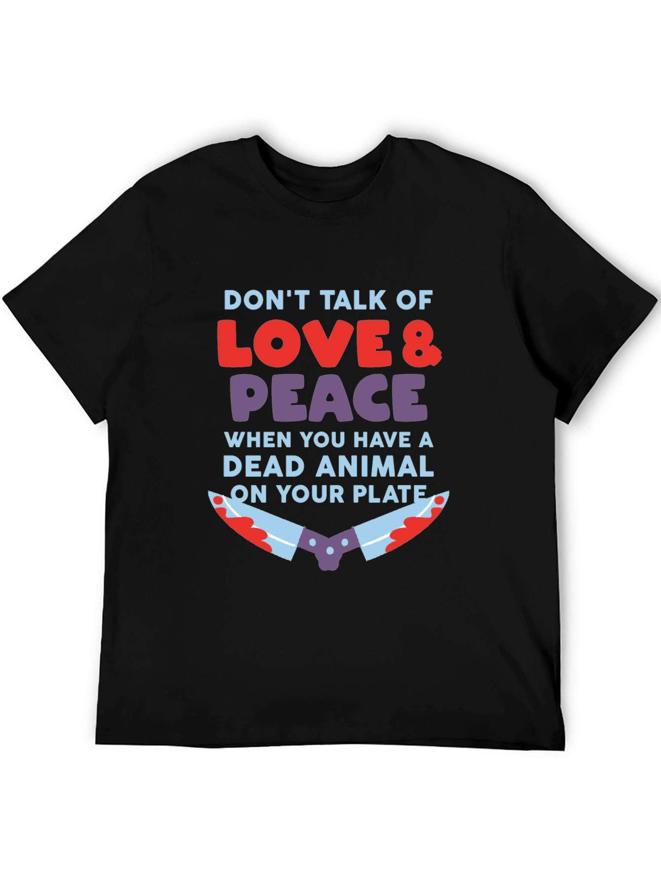 Vegan Love & Peace T-Shirt - Animal Rights Tee