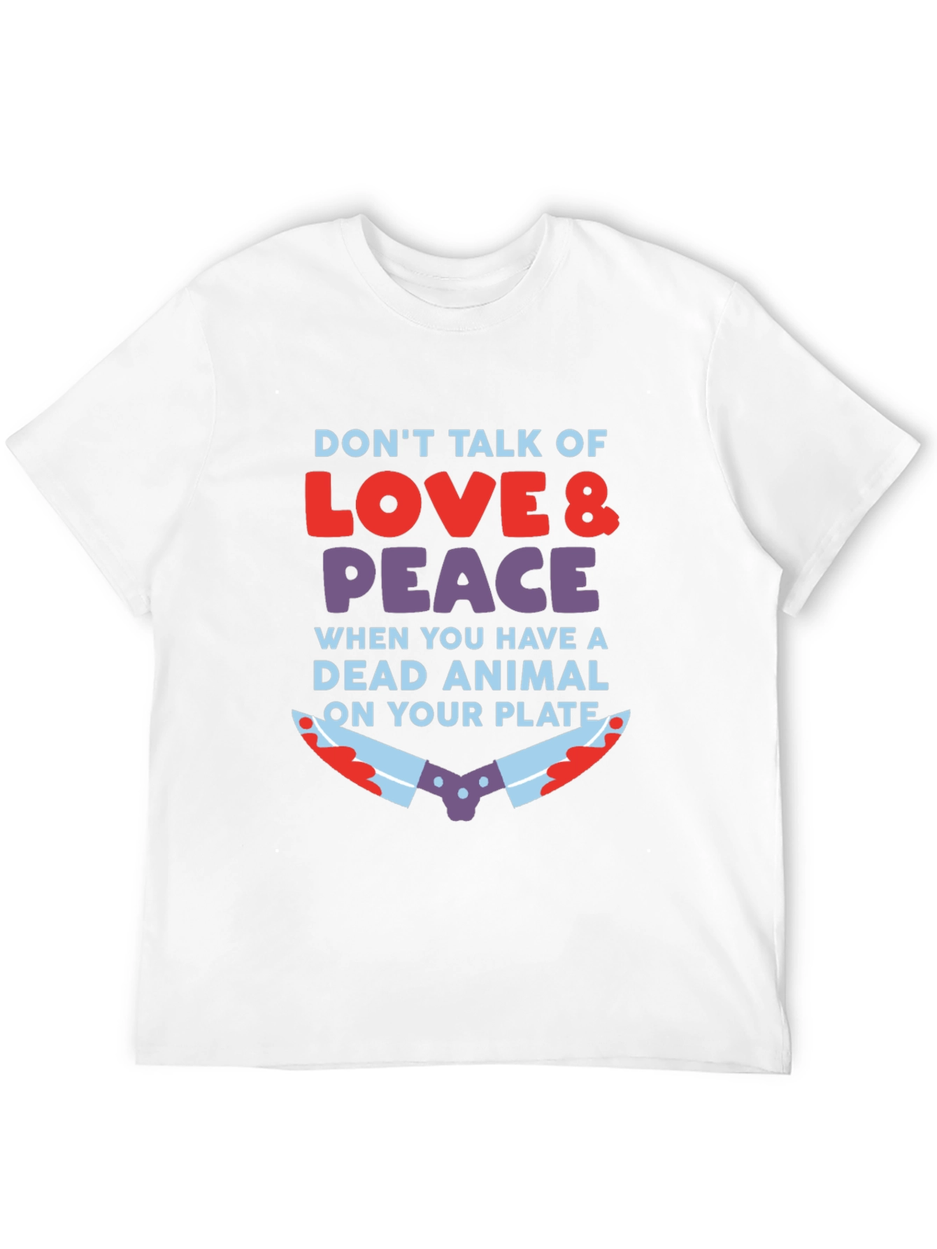 Vegan Love & Peace T-Shirt - Animal Rights Tee
