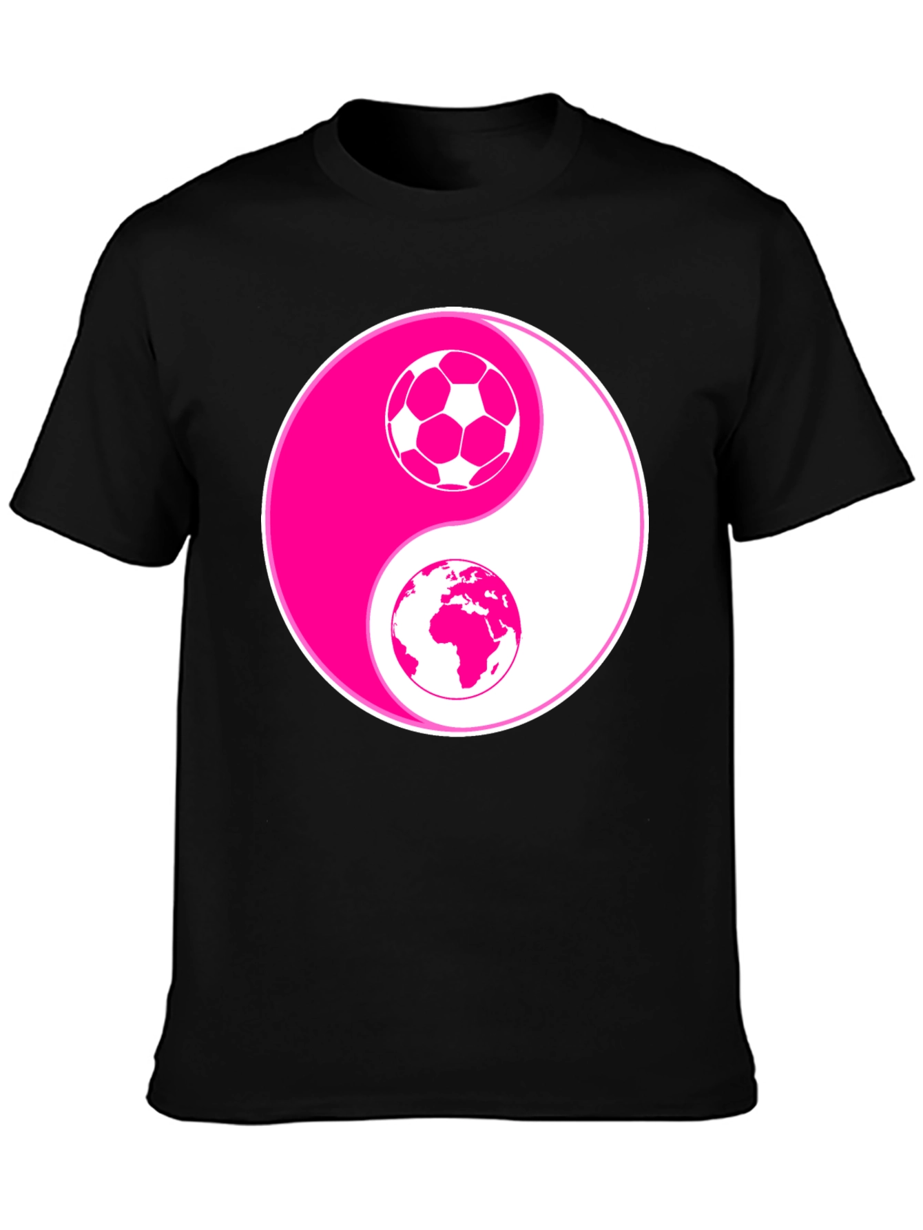 Yin Yang Soccer Earth T-Shirt