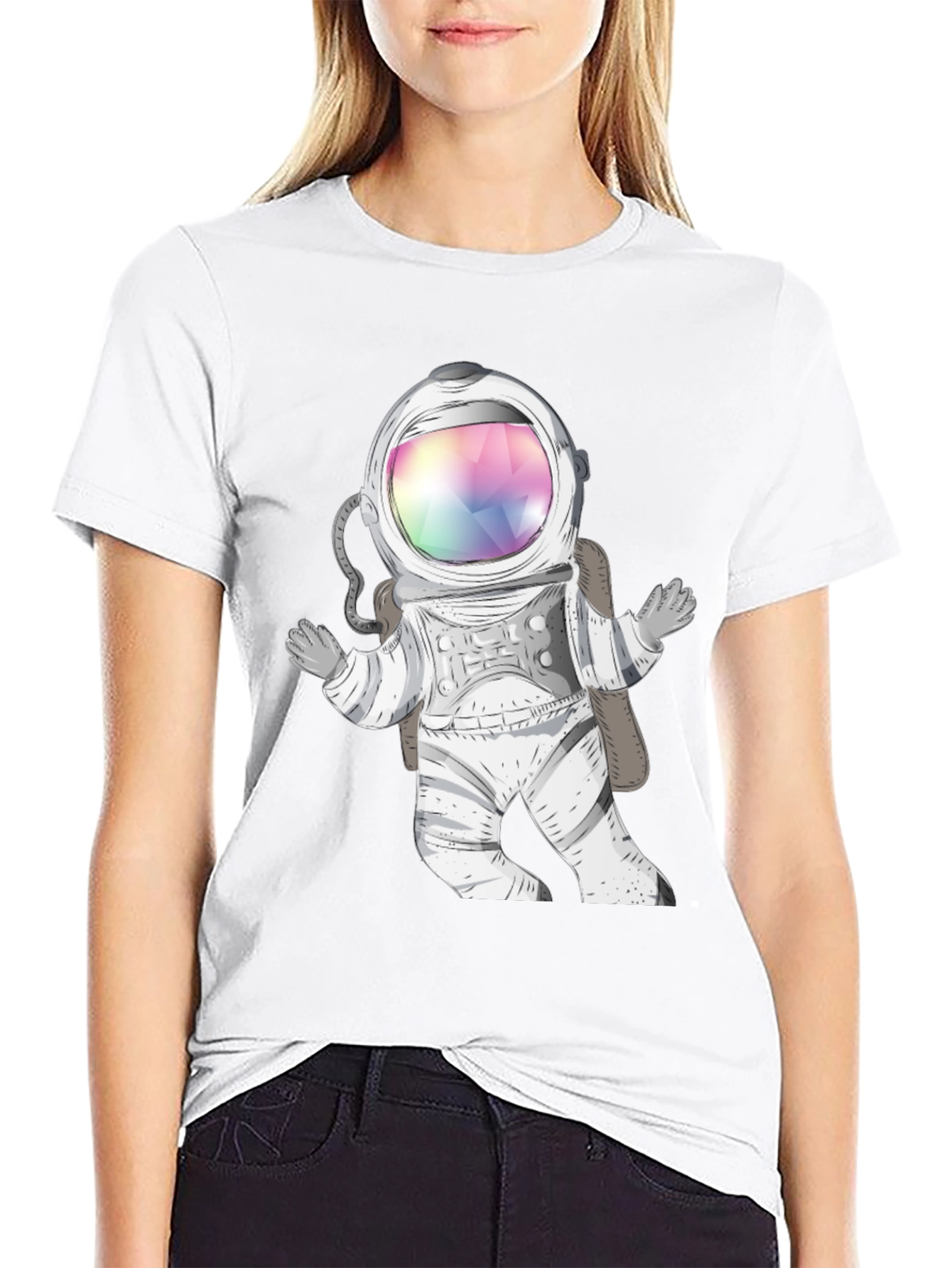 Astronaut Graphic Print T-Shirt