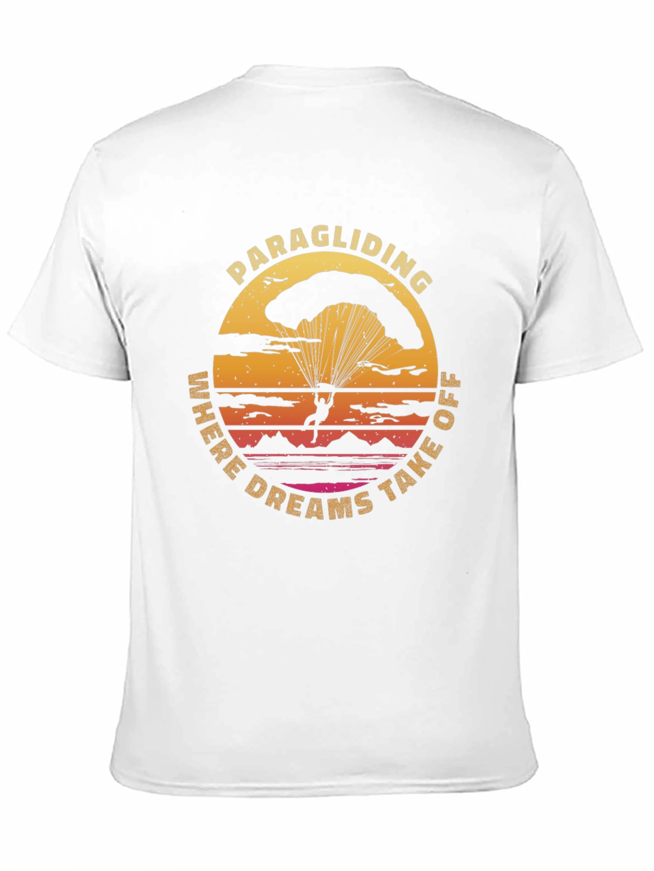 Paragliding Where Dreams Take Off Graphic T-Shirt