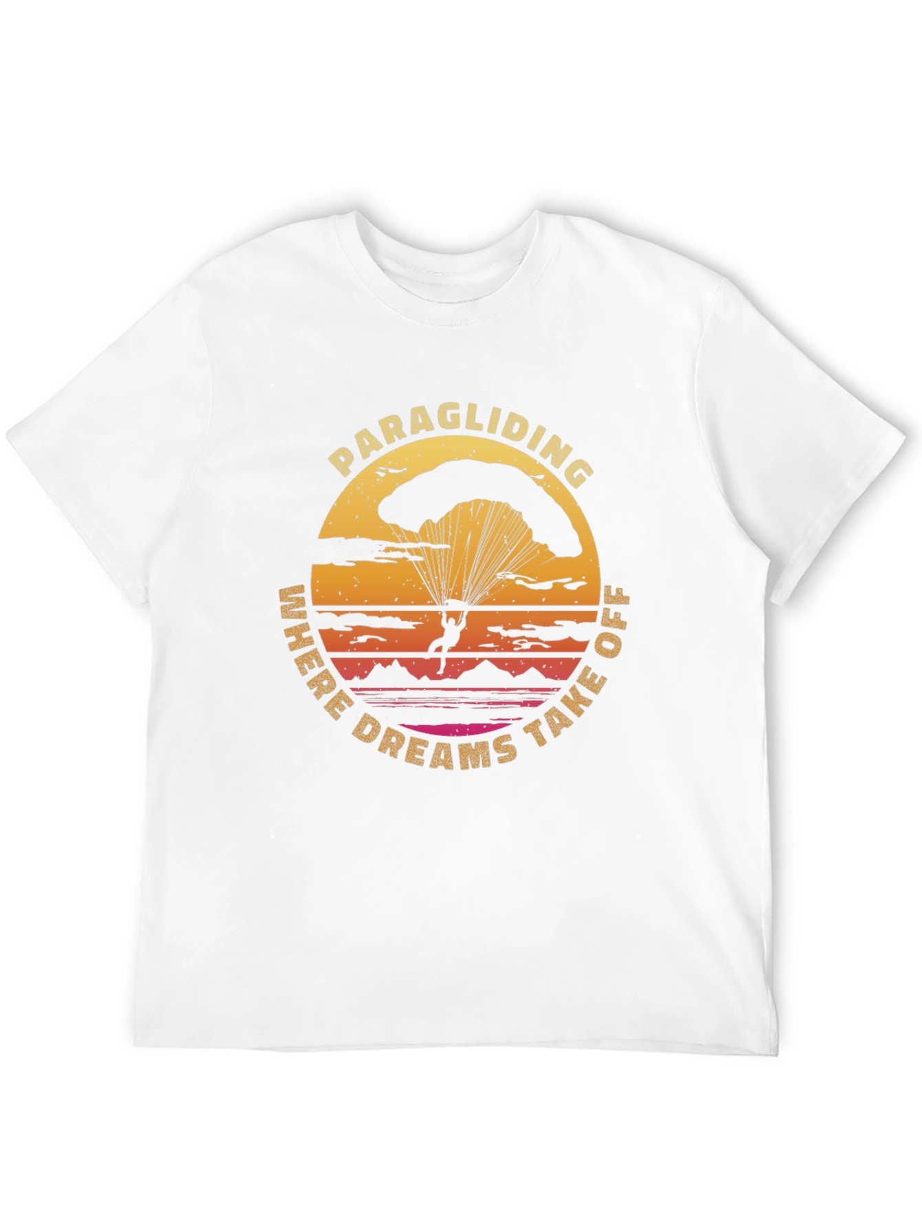 Paragliding Where Dreams Take Off Graphic T-Shirt