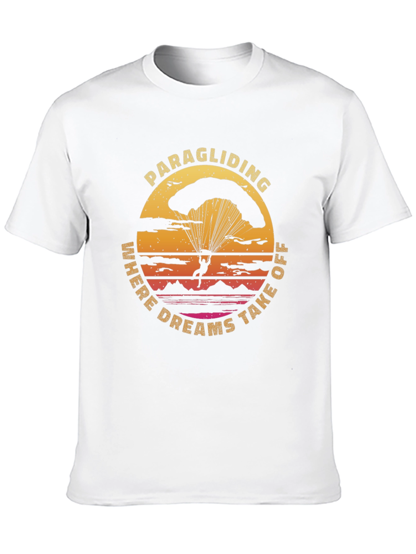 Paragliding Where Dreams Take Off Graphic T-Shirt