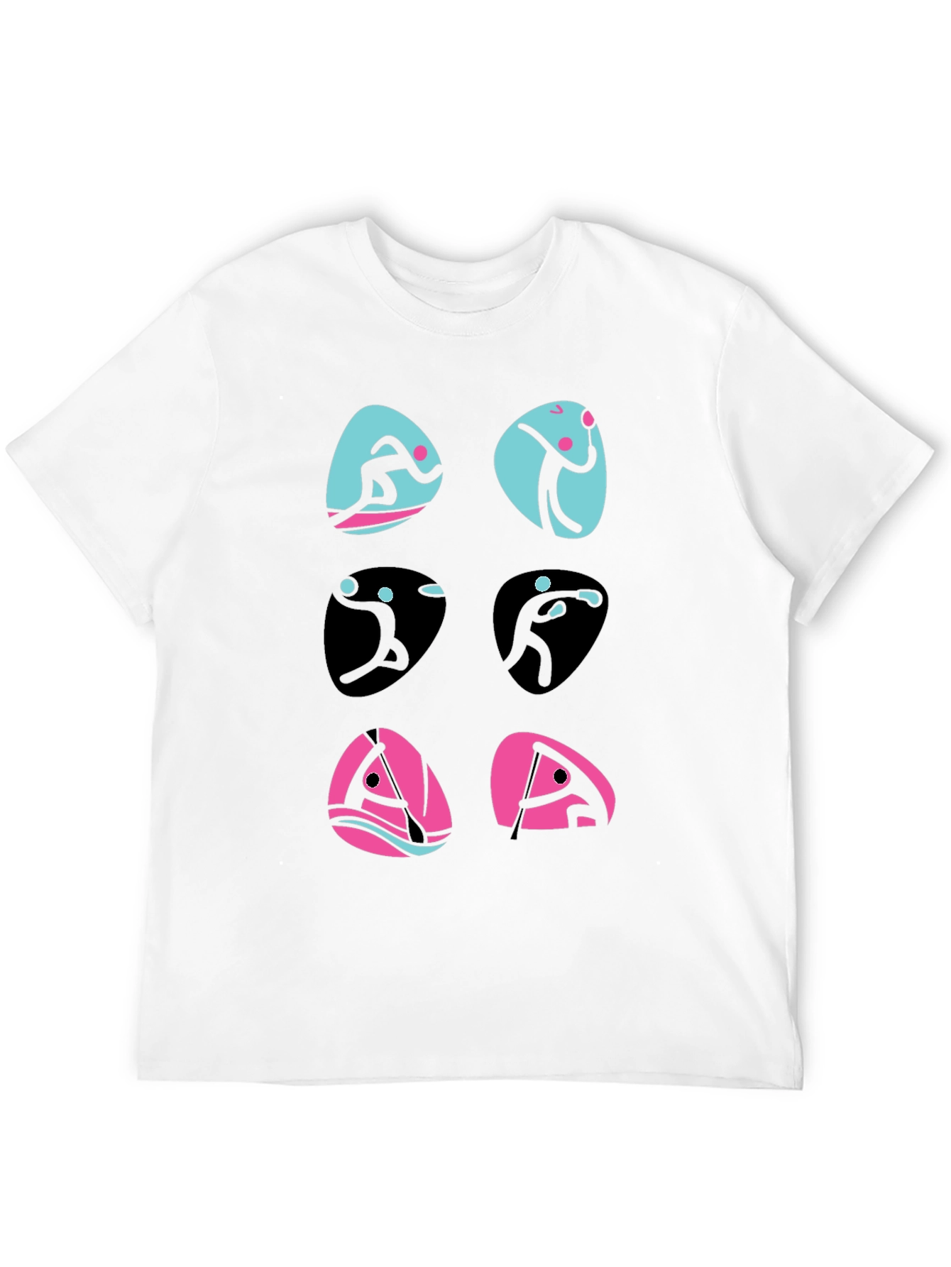 Sports Pictogram Graphic T-Shirt