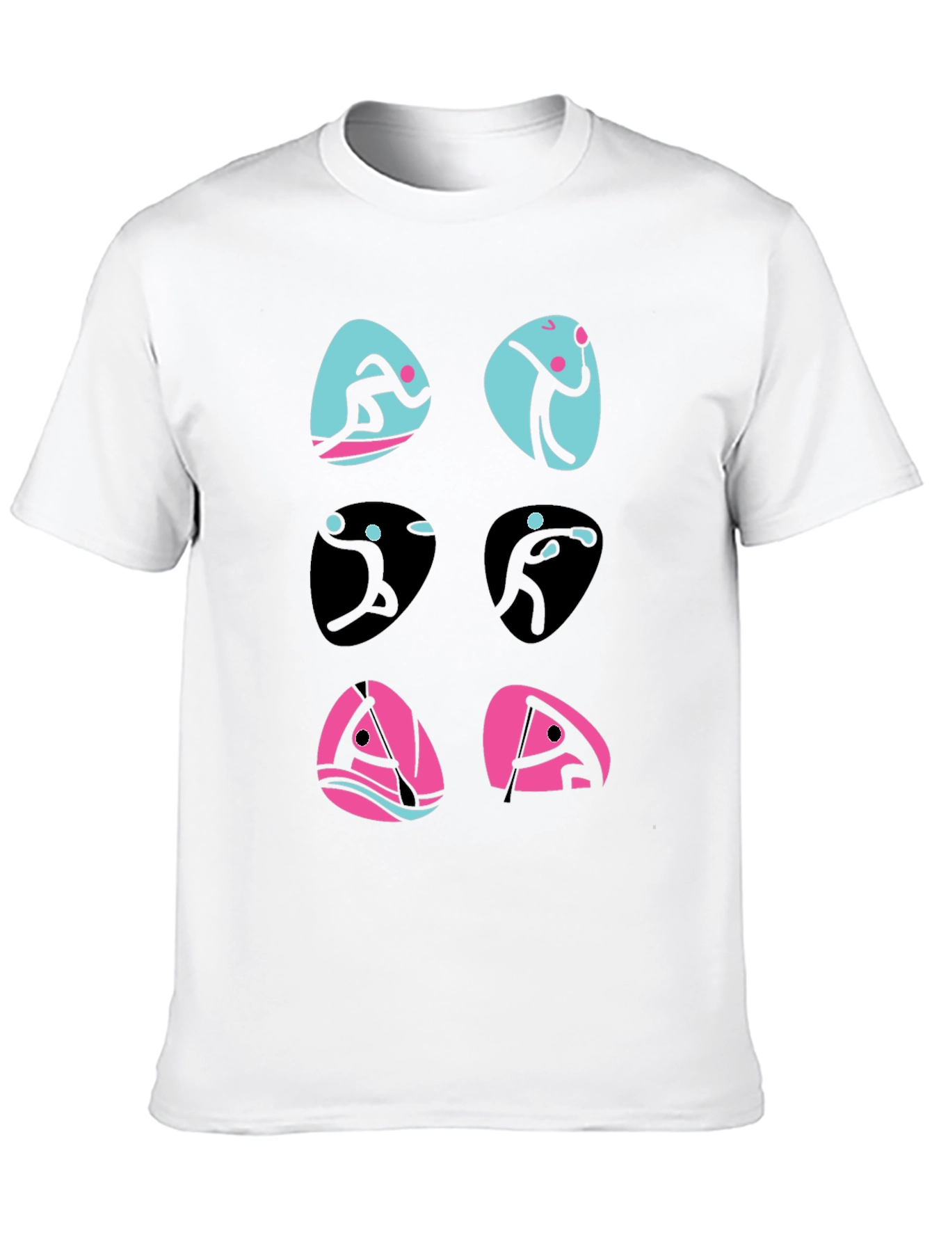 Sports Pictogram Graphic T-Shirt
