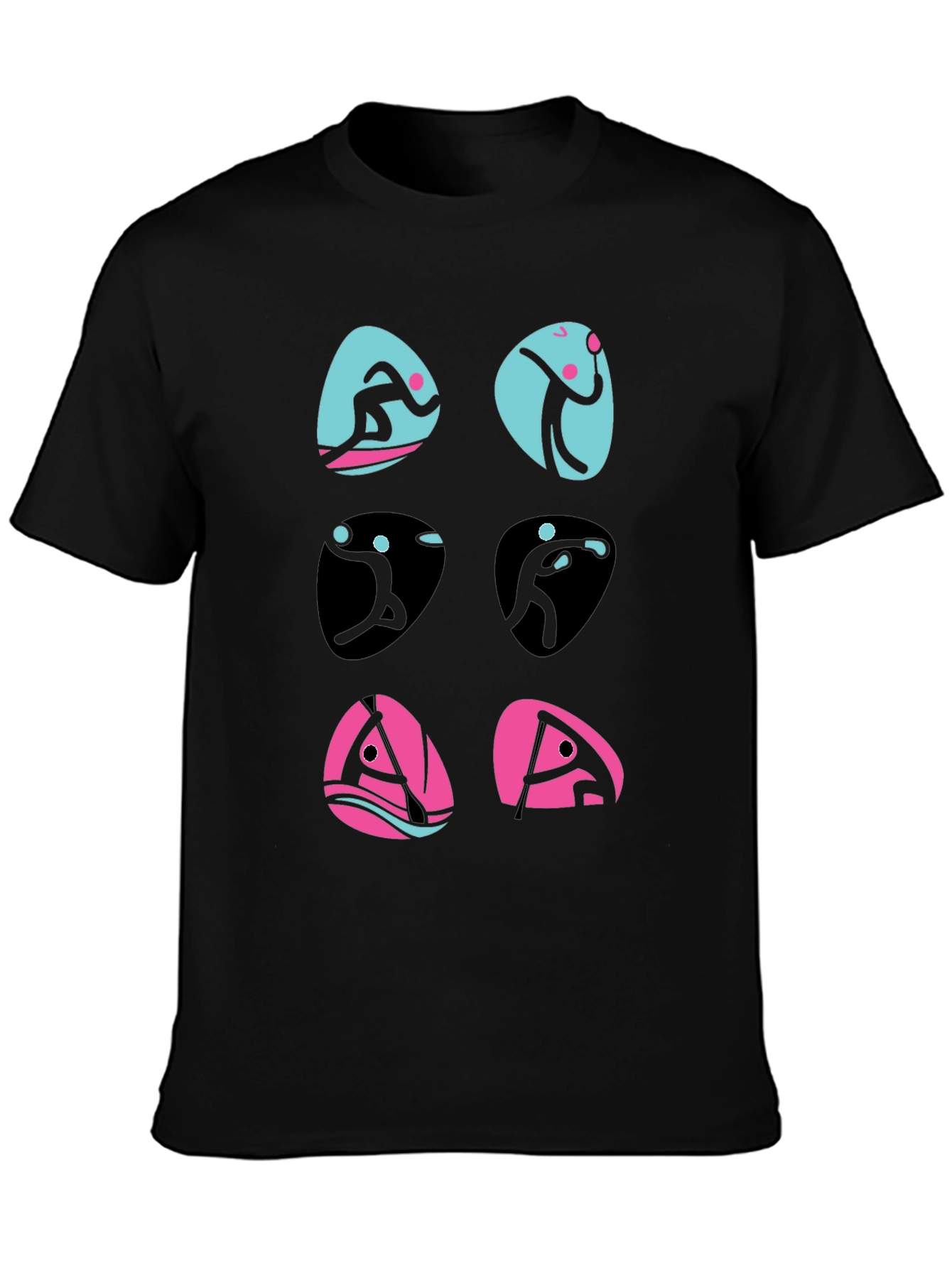 Sports Pictogram Graphic T-Shirt
