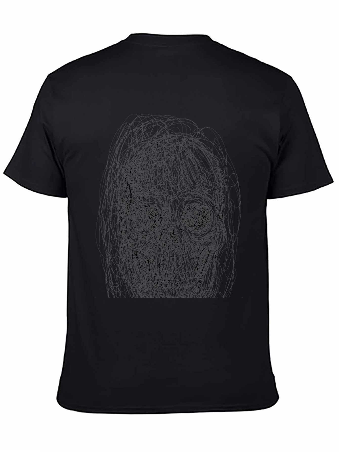 Skull Sketch Tee - Dark Graphic T-Shirt